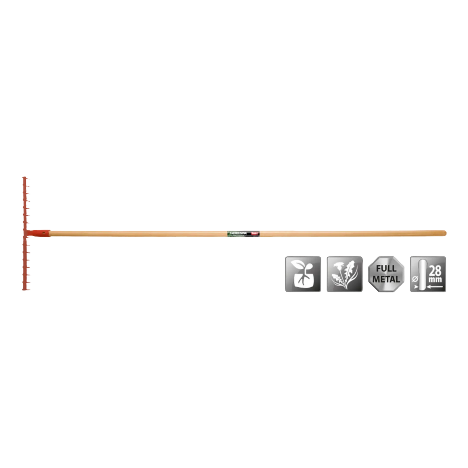 Râteau de jardin 16T (470 mm) avec manche Râteau de jardin 16T (470 mm) avec manche