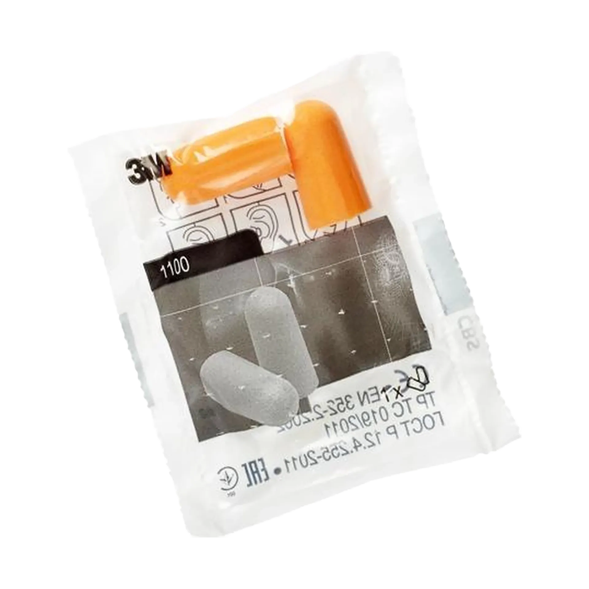 Bouchon d'oreille orange sans entretien 3M - 1100EAR - (200 PR/DS)