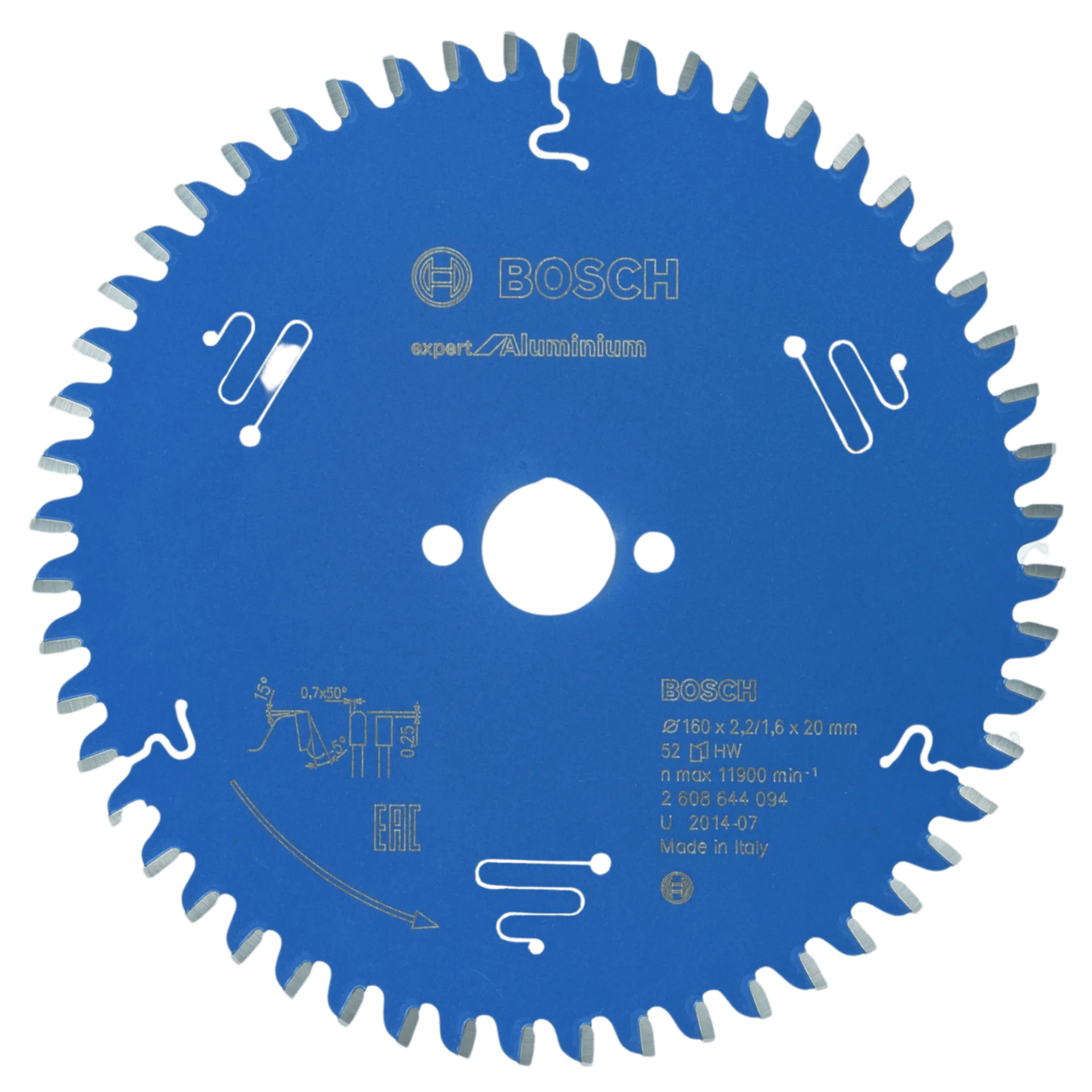 Lame de scie circulaire expert alu 160 x 20 x 2.2 / 1.6x52 Lame de scie circulaire expert alu 160 x 20 x 2.2 / 1.6x52