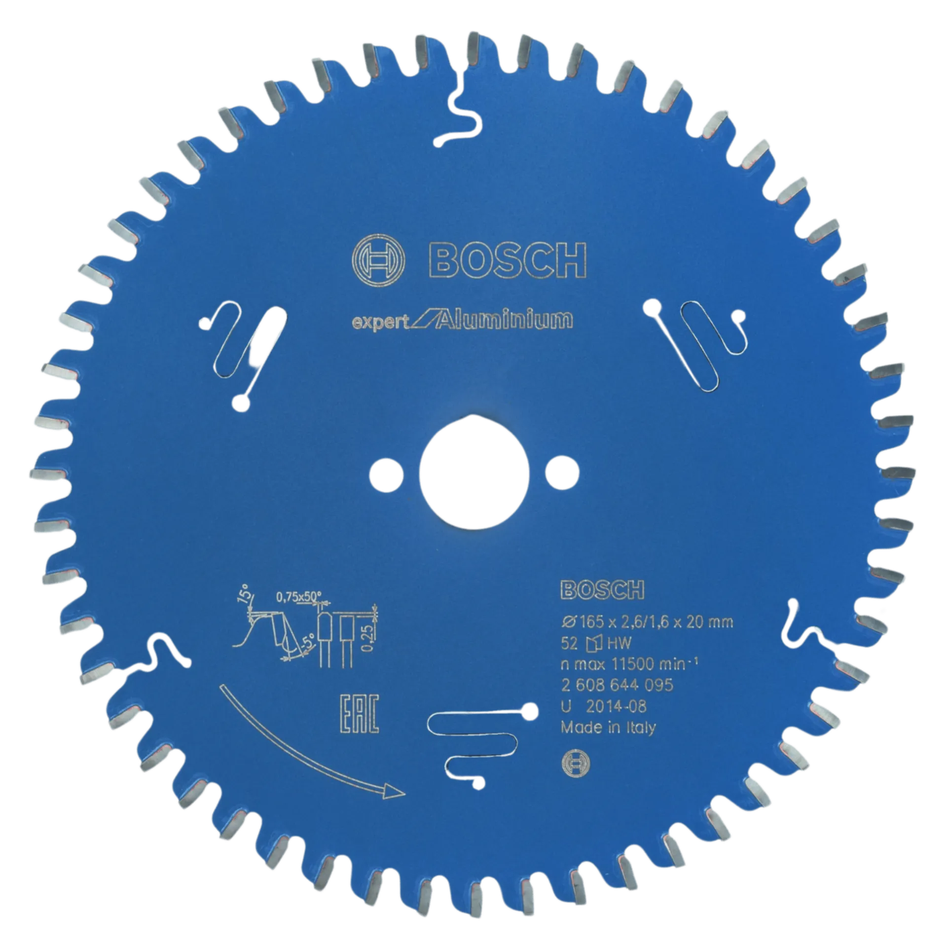 Cirkelzaagblad ø 165 x 20 mm 52t expert alu