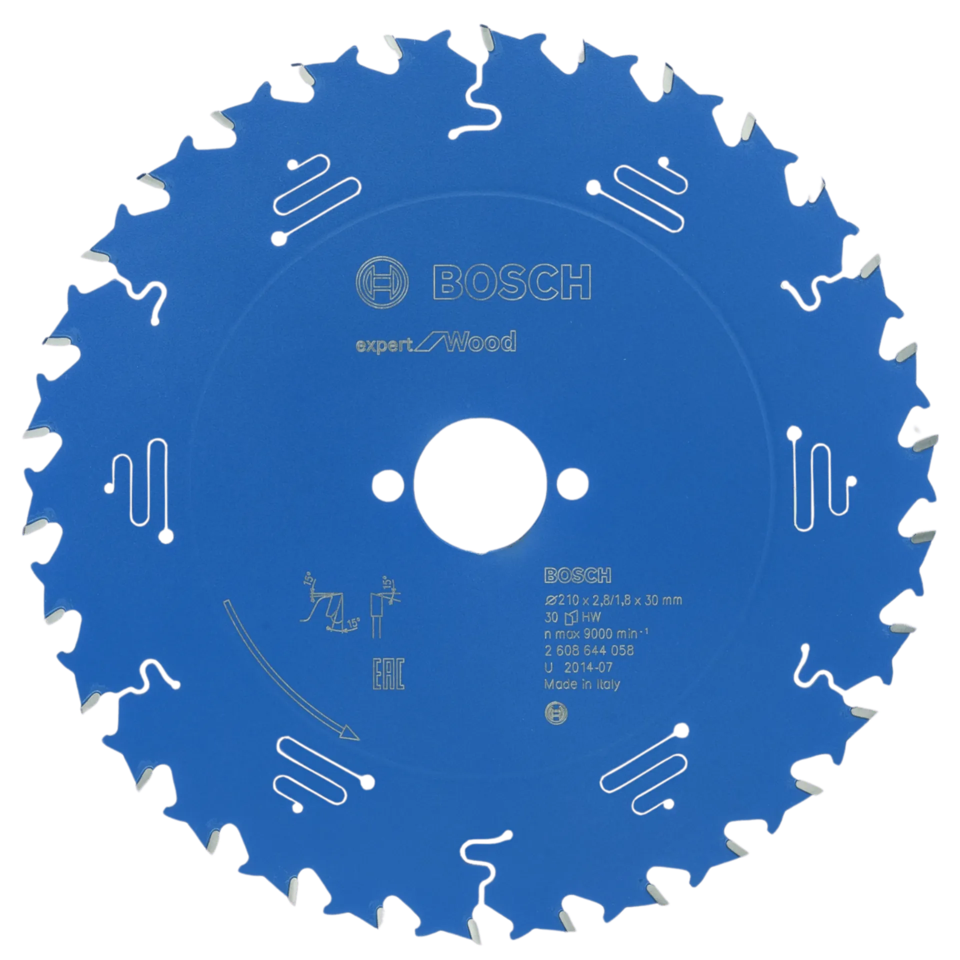 Cirkelzaagblad expert for wood 210 x 30 x 2,8 mm, 30T - 2608644058 Cirkelzaagblad expert for wood 210 x 30 x 2,8 mm, 30T - 2608644058