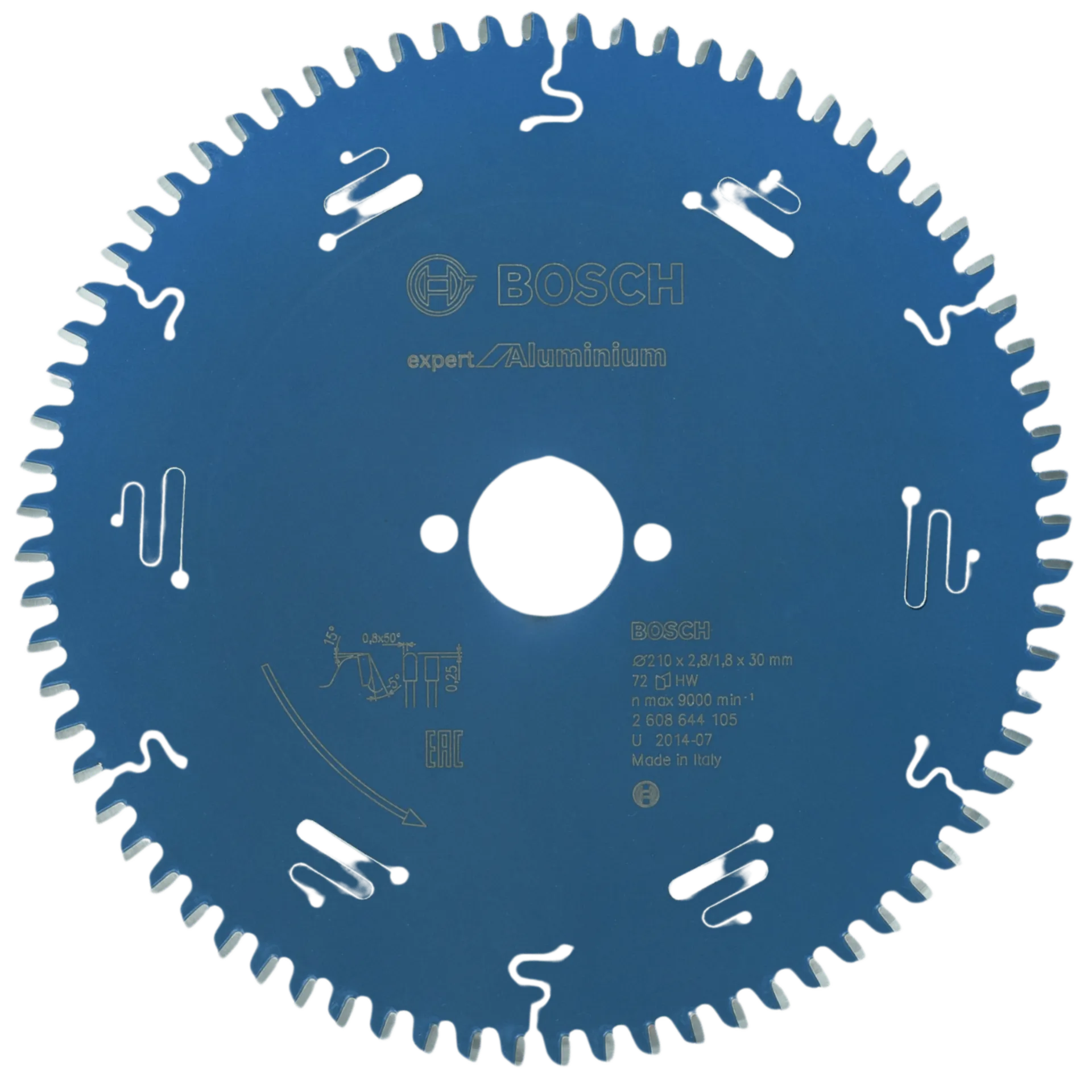 Cirkelzaagblad expert alu 210 x 30 x 2.8/1.8x72 Cirkelzaagblad expert alu 210 x 30 x 2.8/1.8x72