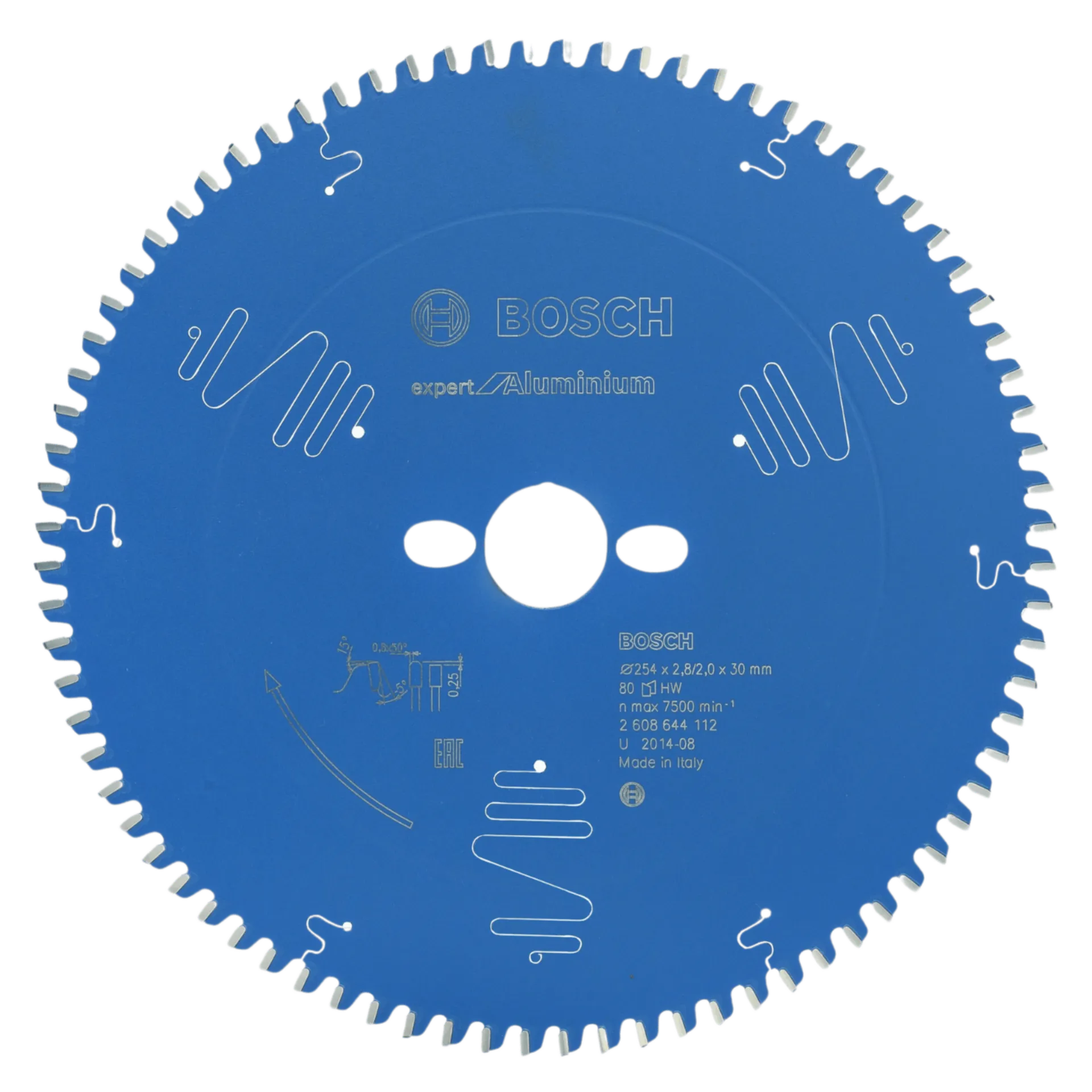Cirkelzaagblad expert alu 254 x 30 x 2.8/2 x 80 Cirkelzaagblad expert alu 254 x 30 x 2.8/2 x 80