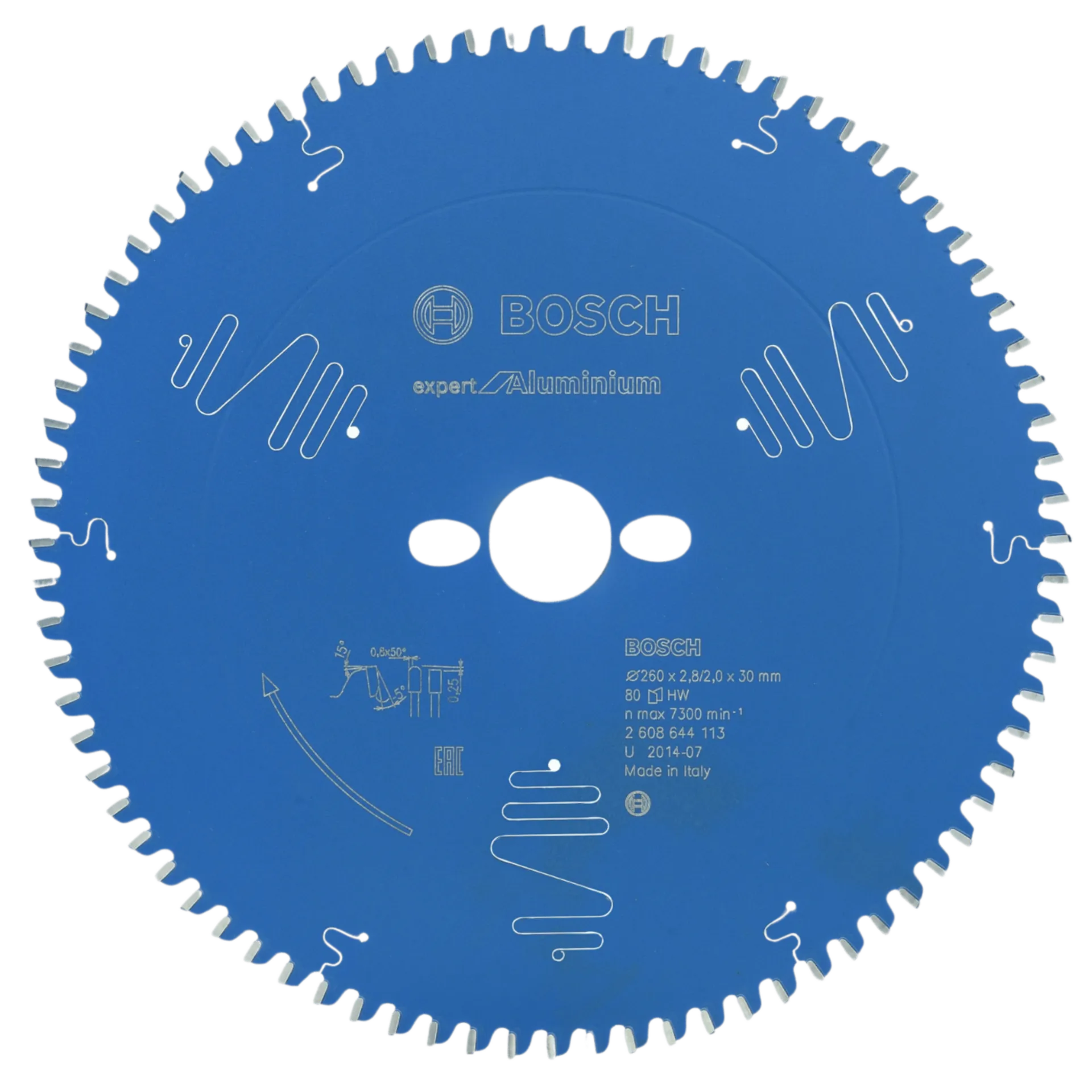 Cirkelzaagblad expert alu 260 x 30 x 2.8/2 x 80