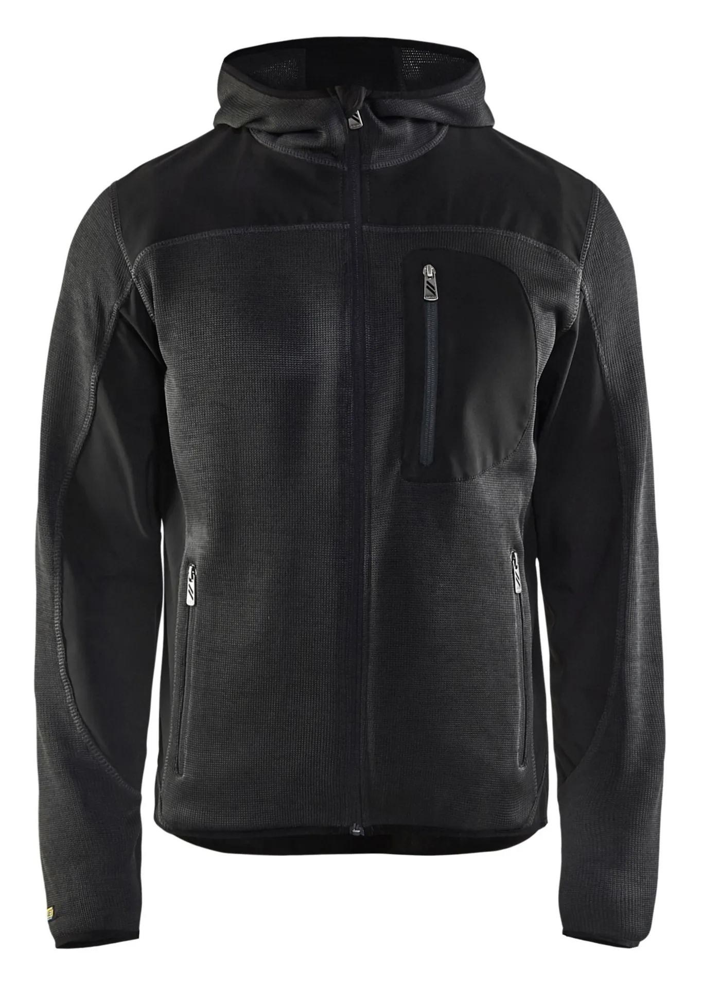 Blåkläder 4930/2117/9799 gilet tricoté avec softshell (gris foncé/noir)