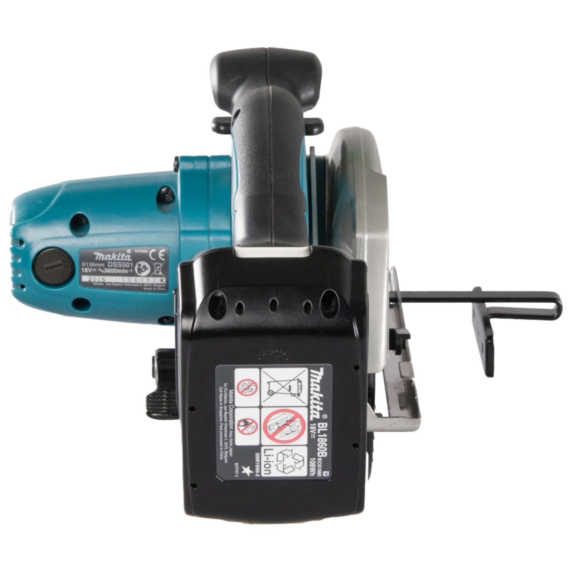 Scie Circulaire 136mm 18V Li - DSS501ZJ Scie Circulaire 136mm 18V Li - DSS501ZJ