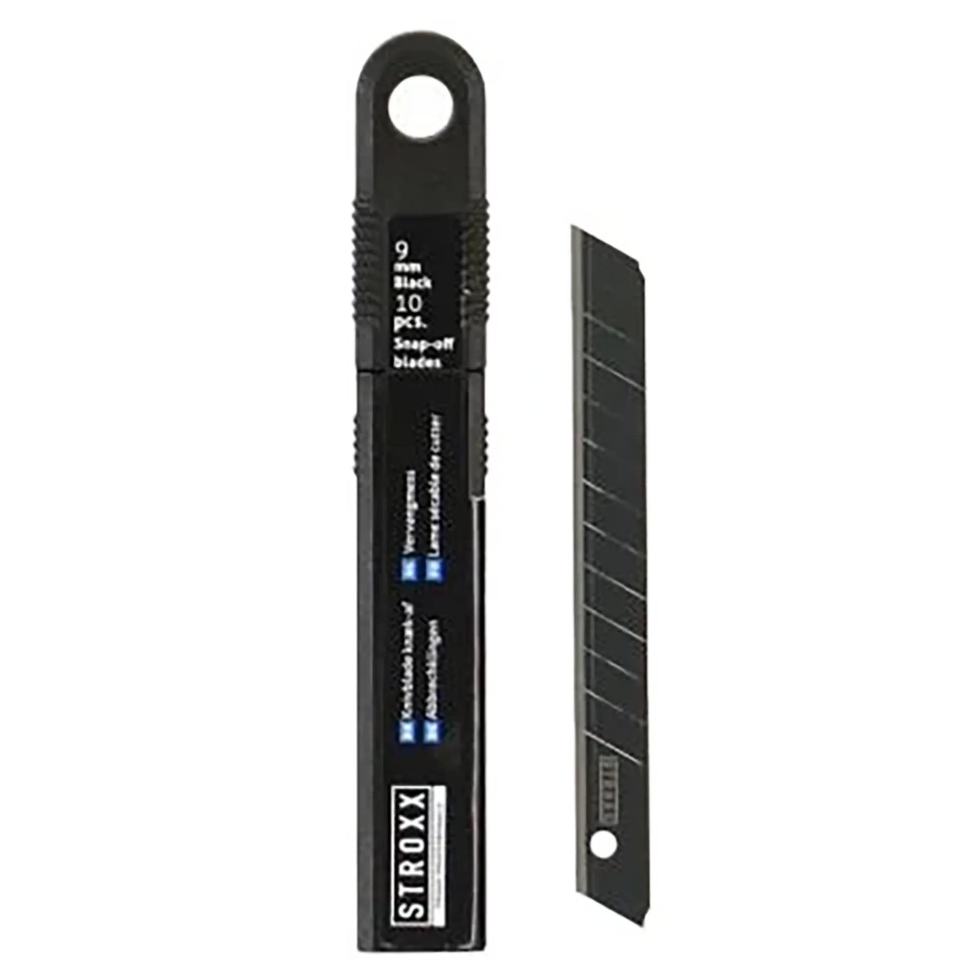 Lame de rechange 9mm noir blister 10 pièces Lame de rechange 9mm noir blister 10 pièces