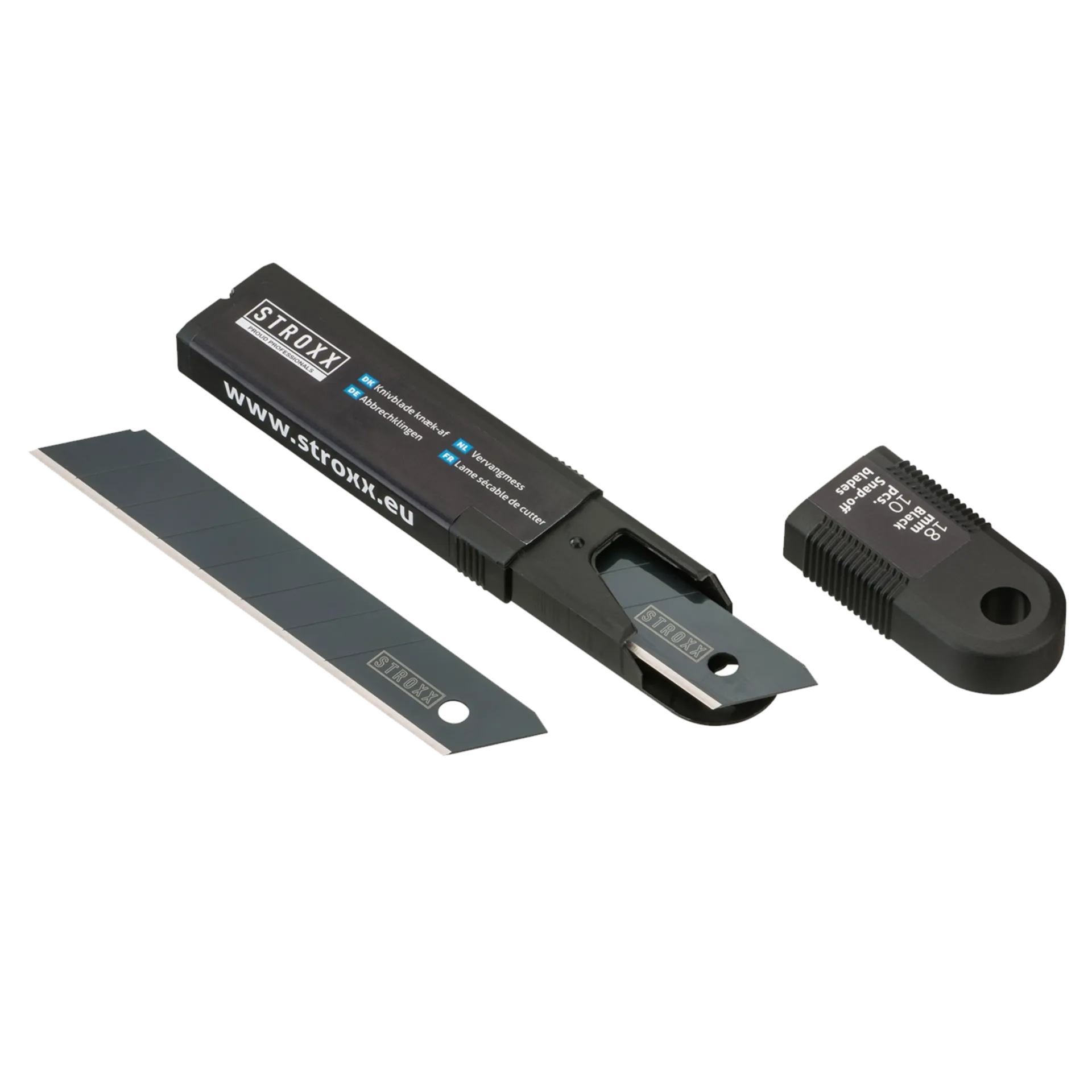 Vervangmes 18 mm Zwart Blister 10St Vervangmes 18 mm Zwart Blister 10St