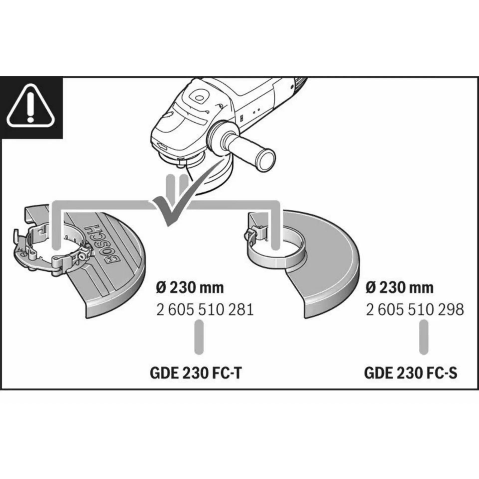Stofkap voor haakse slijper ø 230 mm GDE230FC-T