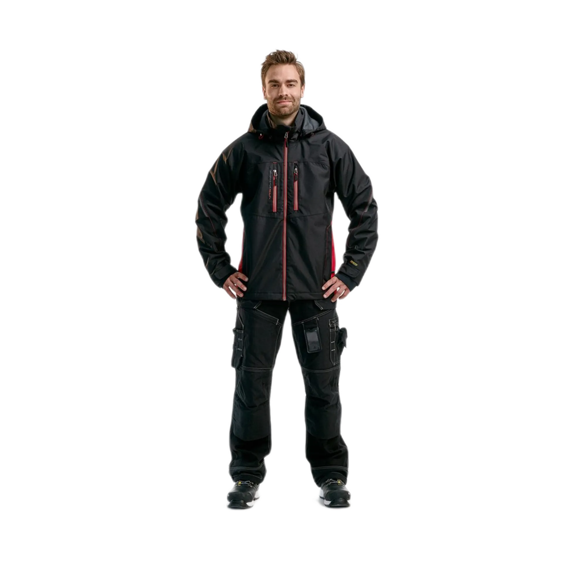 Veste d'hiver fonctionnelle 4890/1977/9956 - noir/rouge - xl