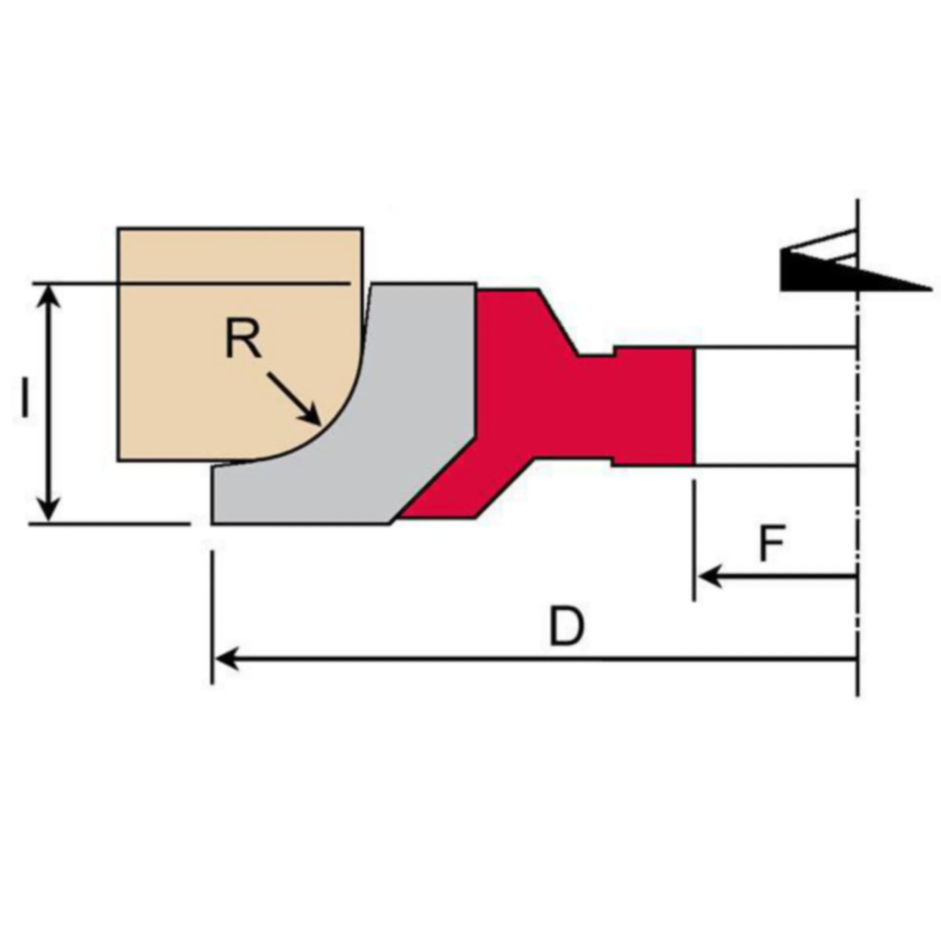 1/4 HOLLE RADIUSFREES MET GEBRASEERDE PLAKKETTEN IN HW "MAN" D140 Z2