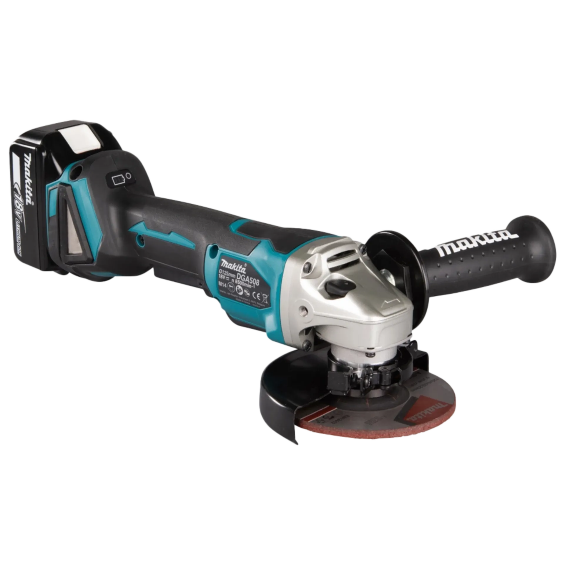 Accu Haakse Slijper DGA508RTJ (18V - 2 x 5Ah Li-ion - Ø 125 mm) Accu Haakse Slijper DGA508RTJ (18V - 2 x 5Ah Li-ion - Ø 125 mm)