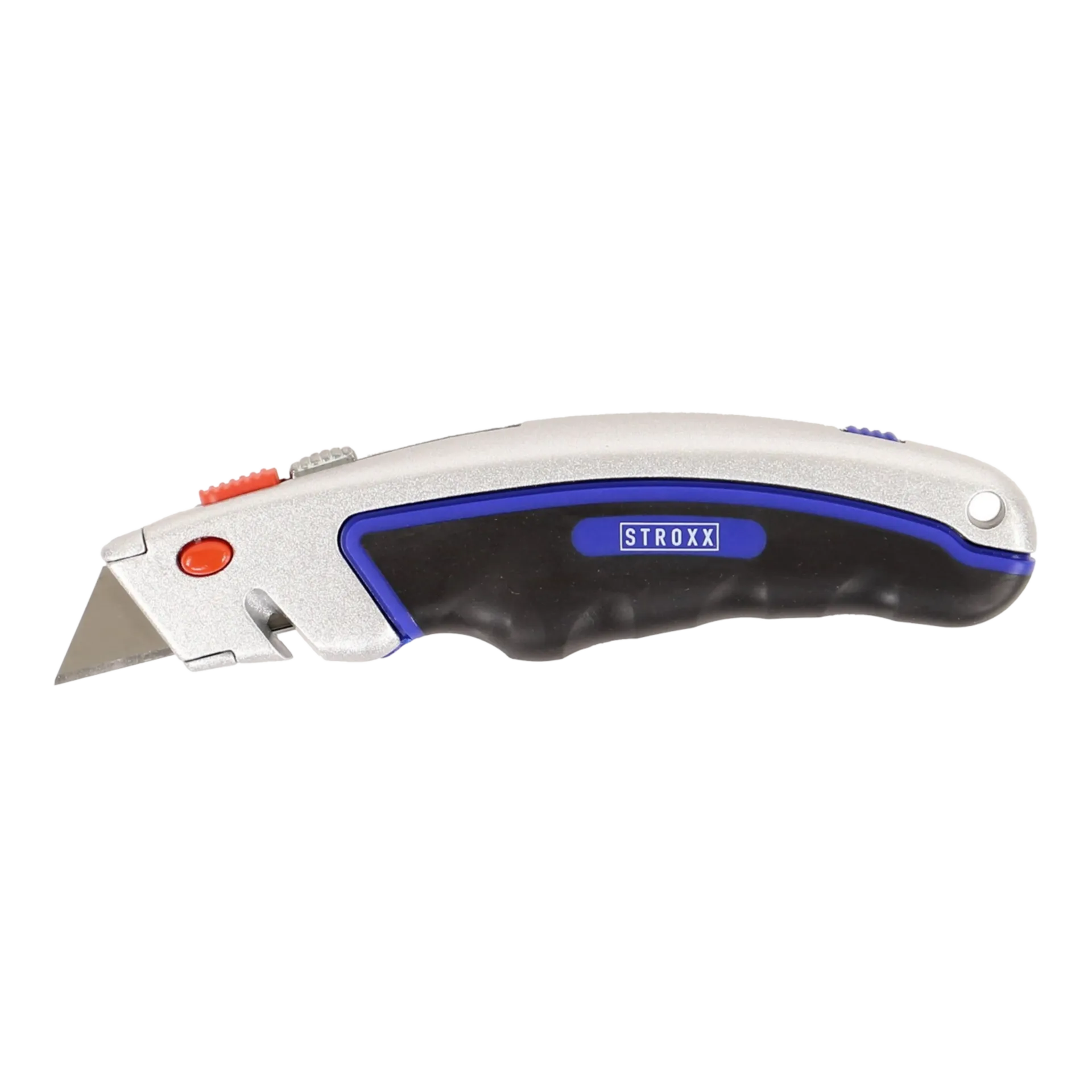 Uitschuifmes, alu+soft rubber , +3 reservebladen 1992, quick change