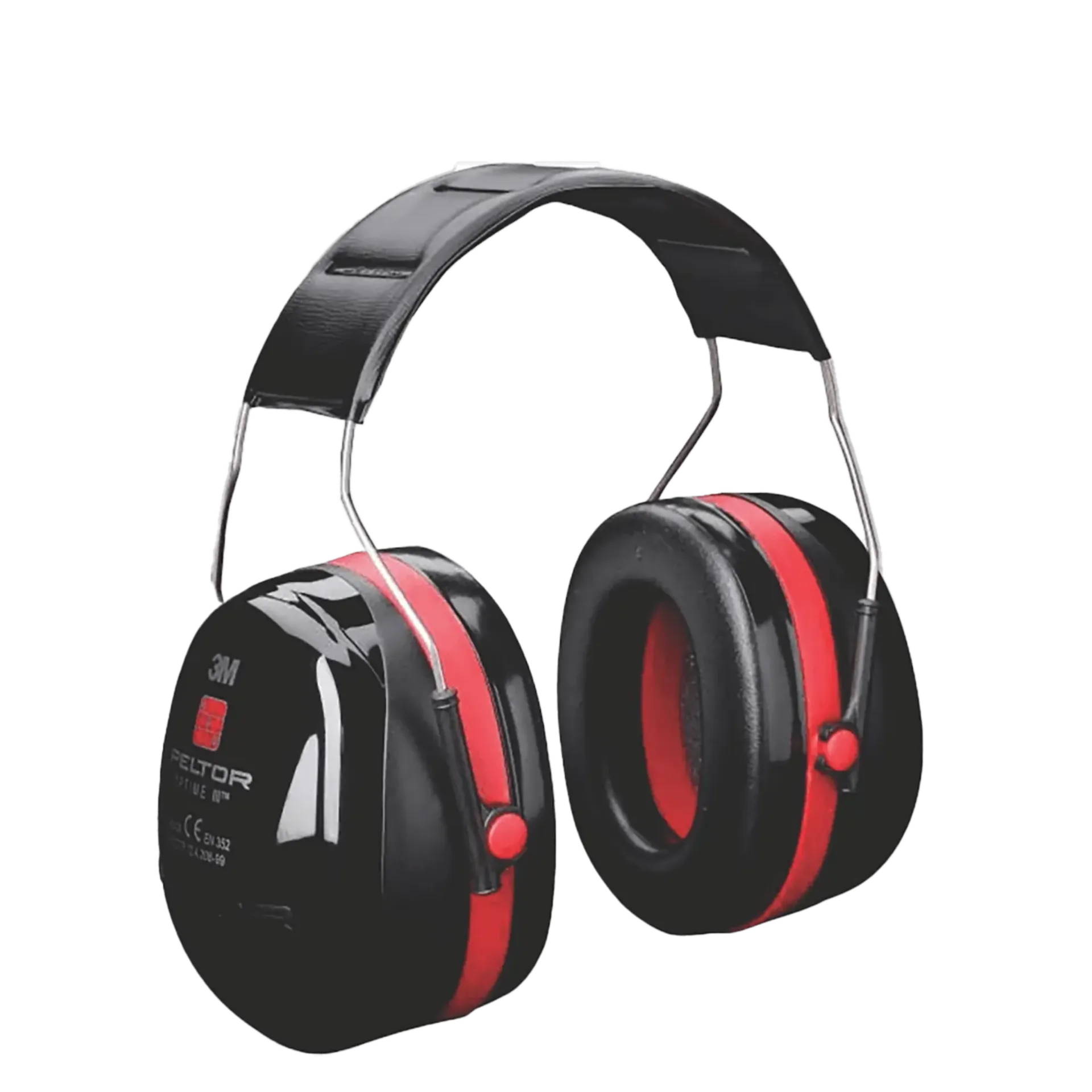 Casque antibruit Peltor Optime III - noir/rouge - SNR 35 - OPT3BK