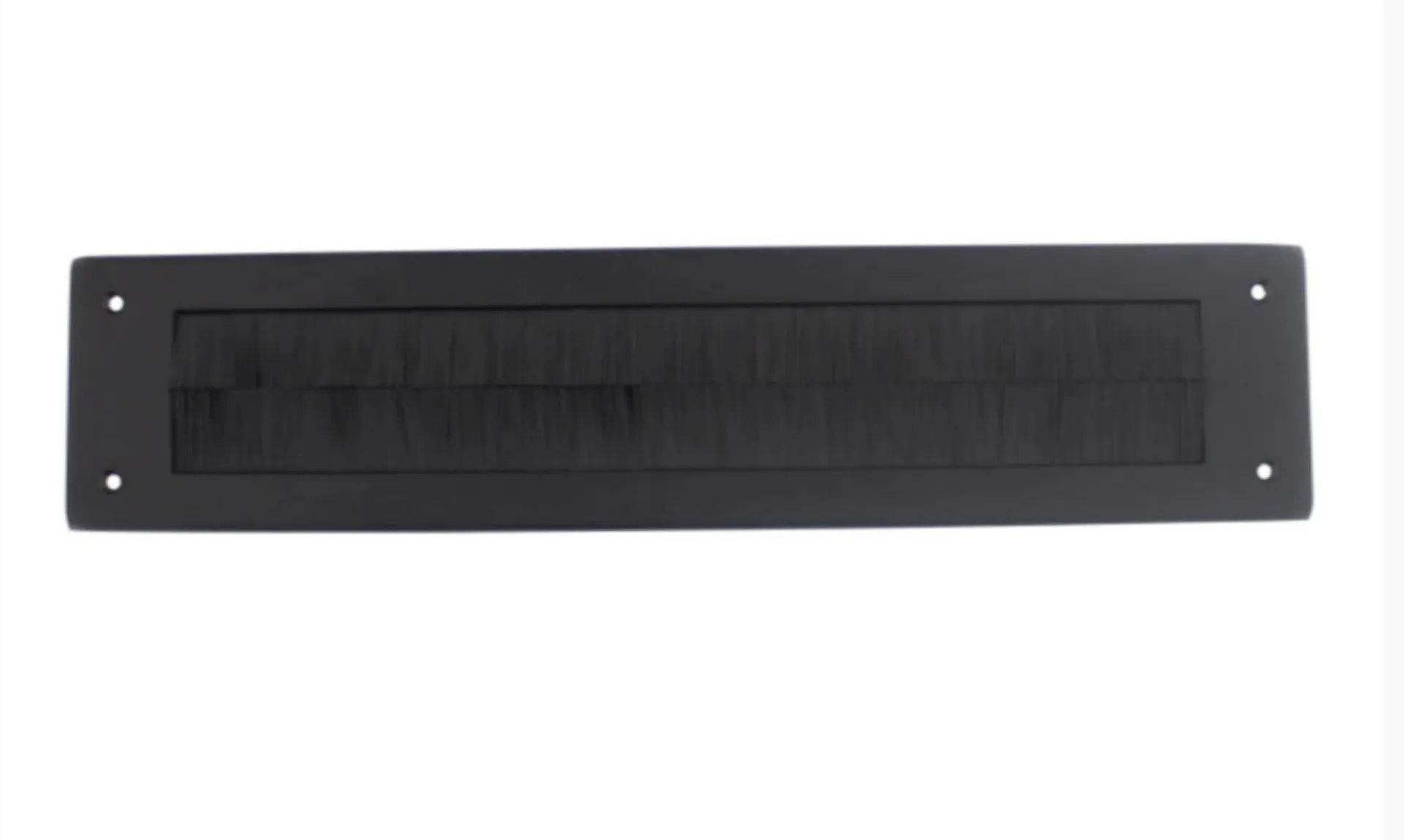 Intersteel rabat anti courant d'air rectangulaire (acier inoxydable, noir mat)