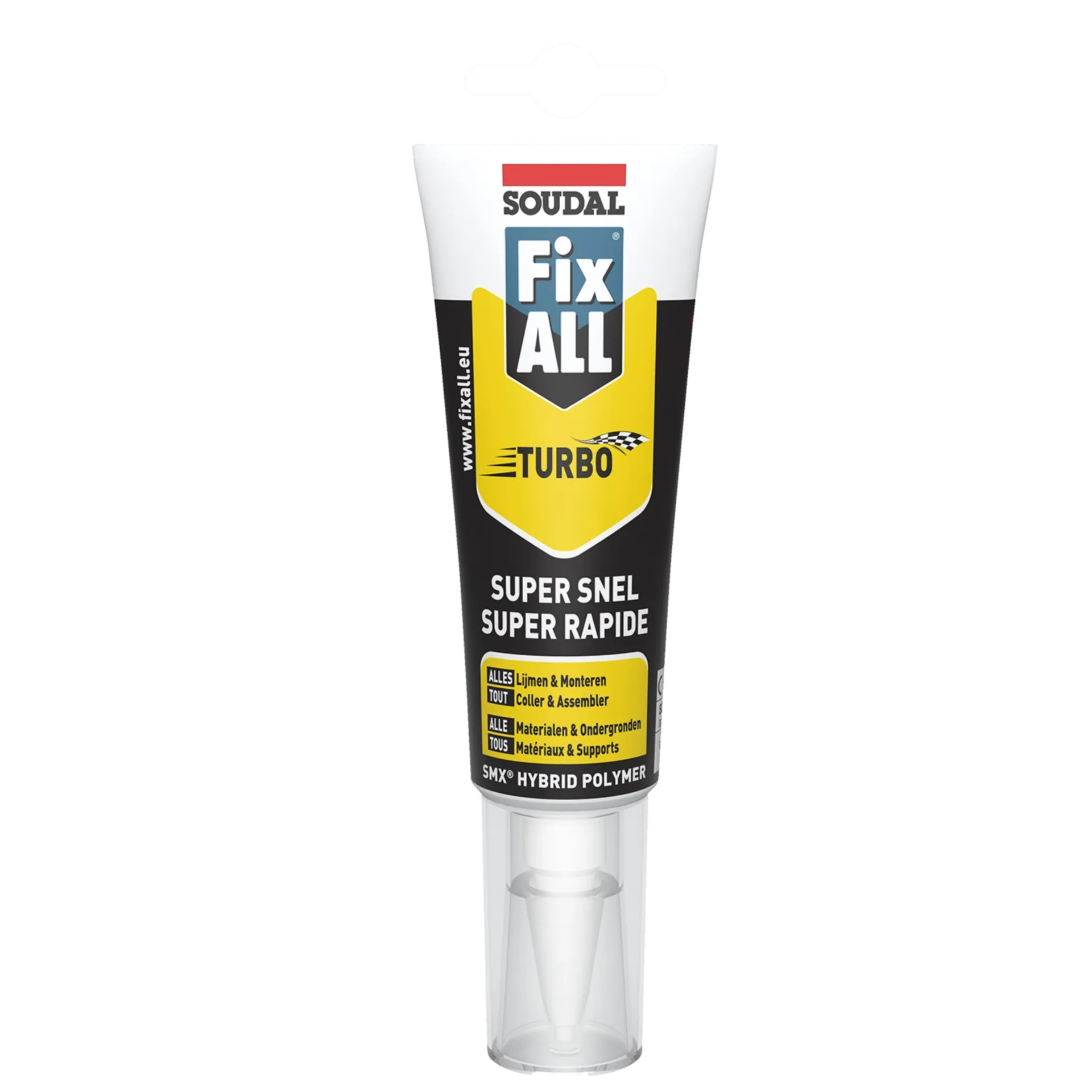 Mastic-colle - Fix-all turbo - tube blanc 125ml