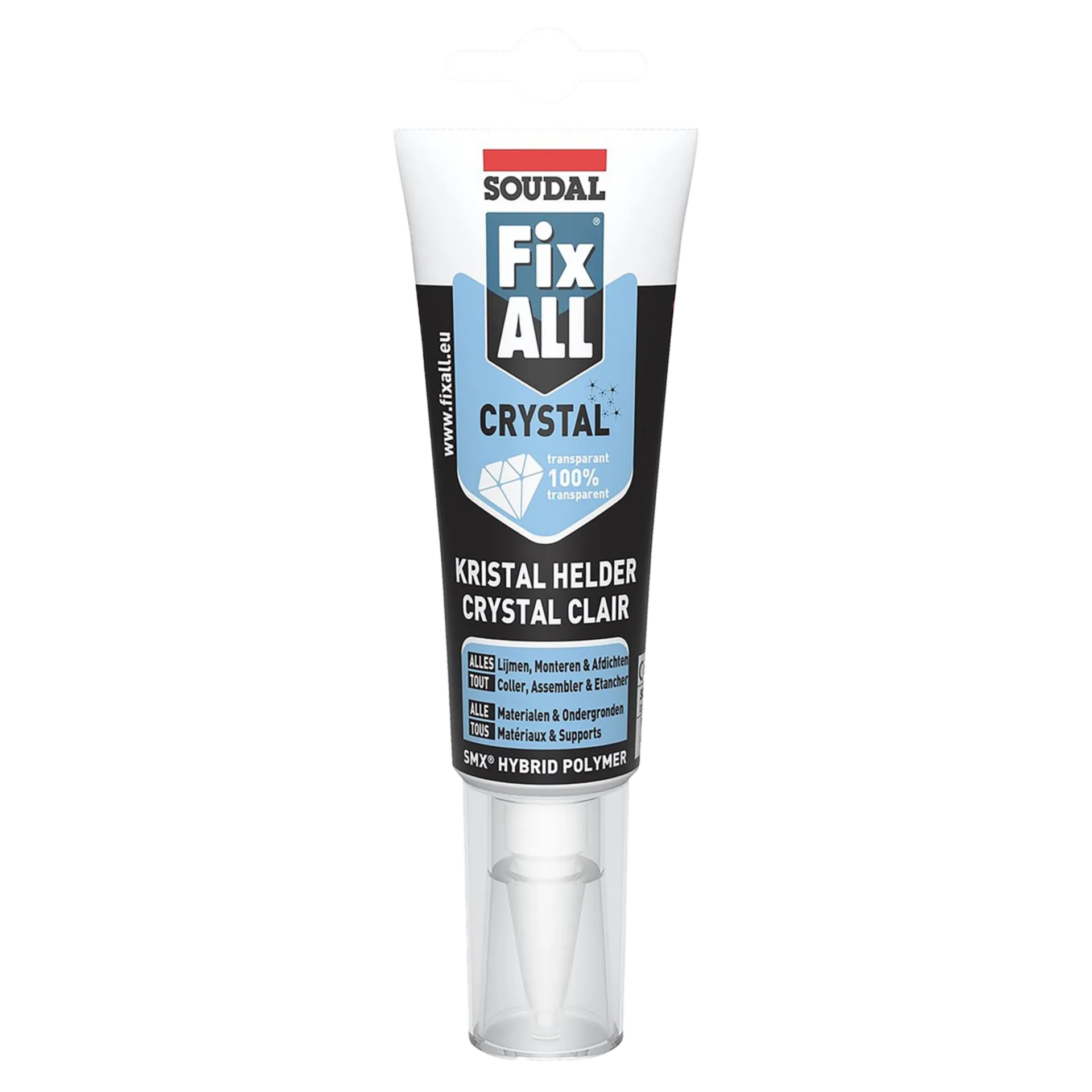 Mastic-colle - Fix-all crystal - tube transparent 125ml