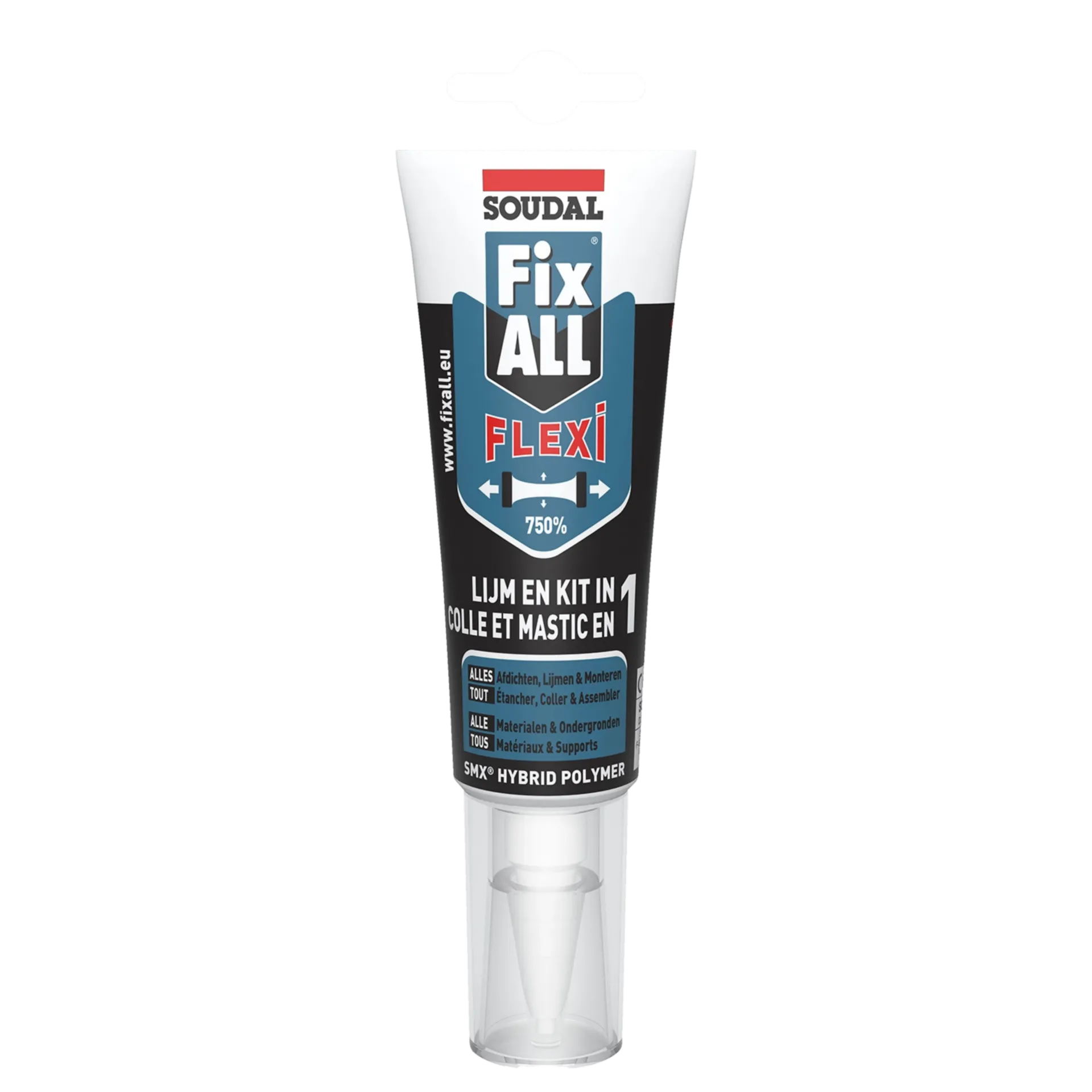 Mastic-colle - Fix-all flexi - polymère smx blanc - tube (125ml)