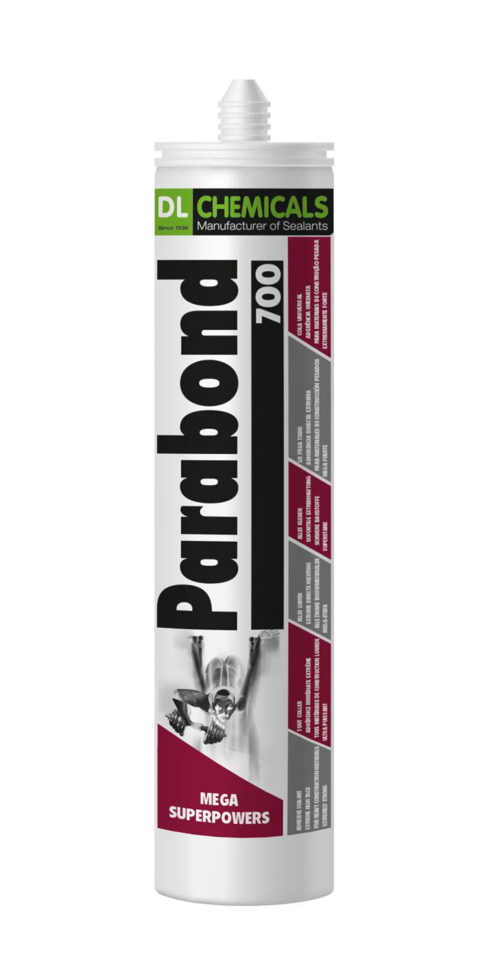 PARABOND 700 Mastic-colle élastique blanc (cartouche 290ml)