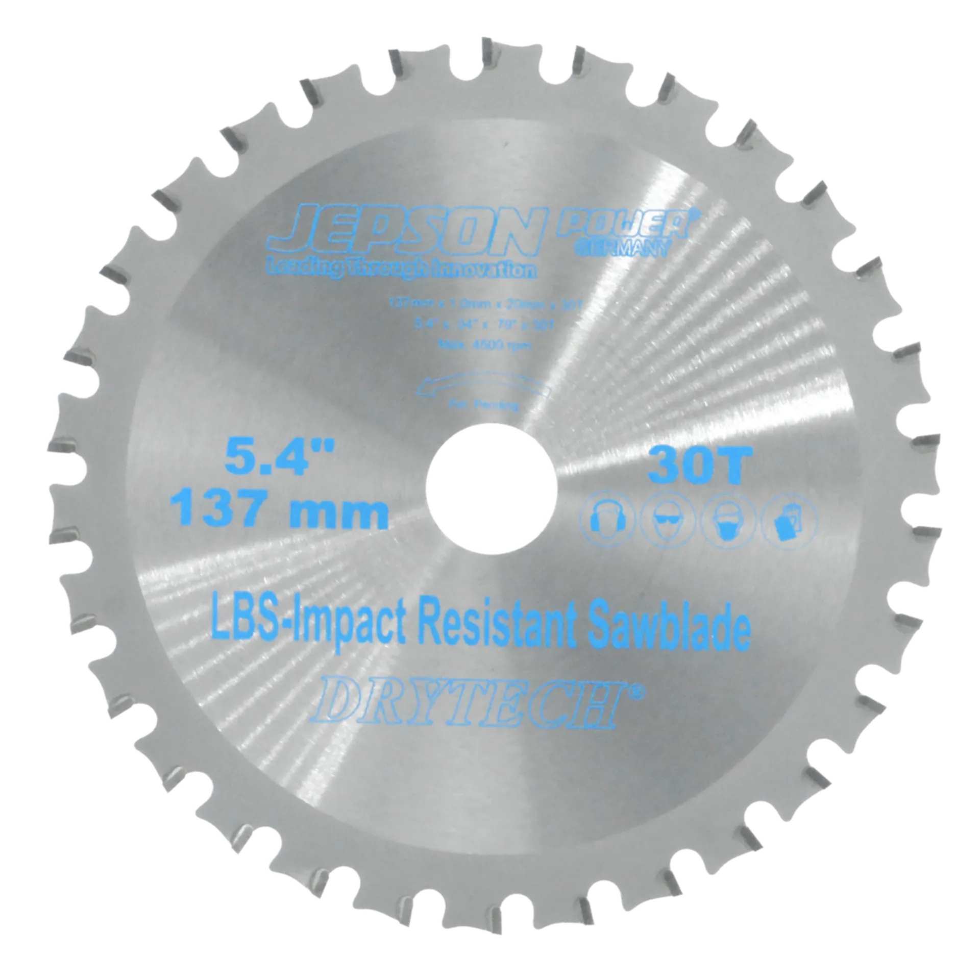 CIRKELZAAGBLAD VOOR METAAL Ø 137 X 20 MM Z30 JEPSON DRYTECH
