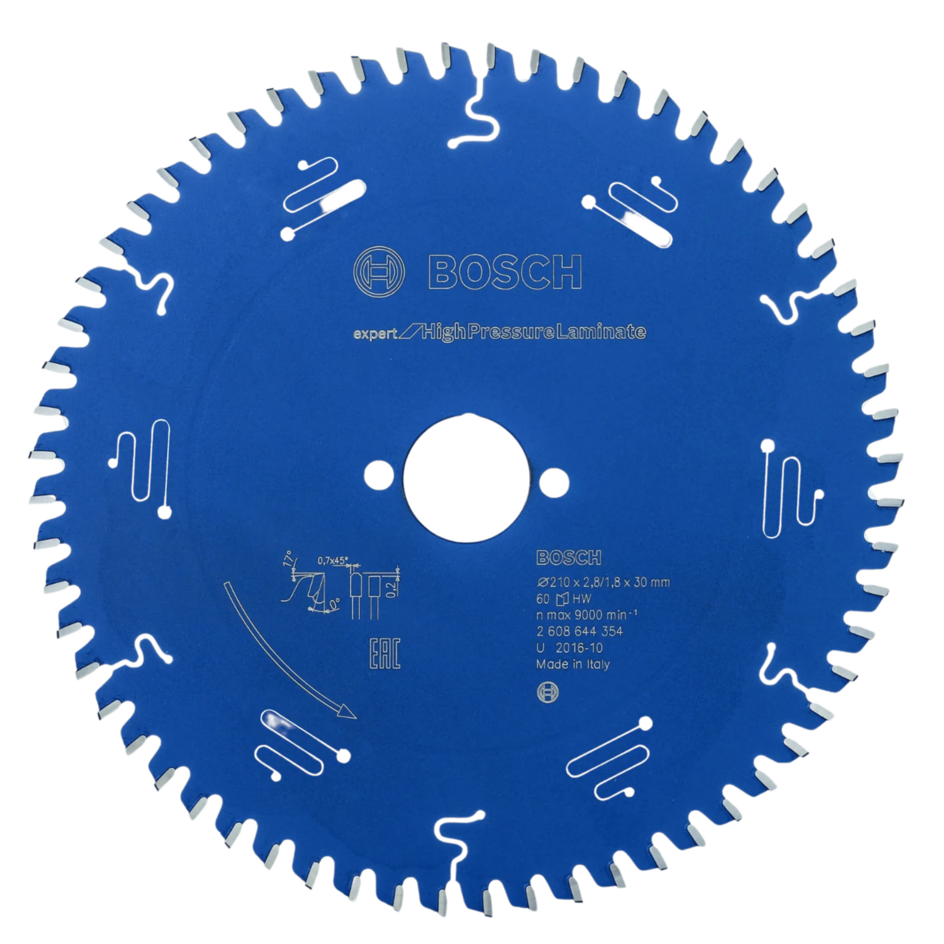 Lame de scie circulaire expert pour stratifié haute pression 210x30 60t Lame de scie circulaire expert pour stratifié haute pression 210x30 60t
