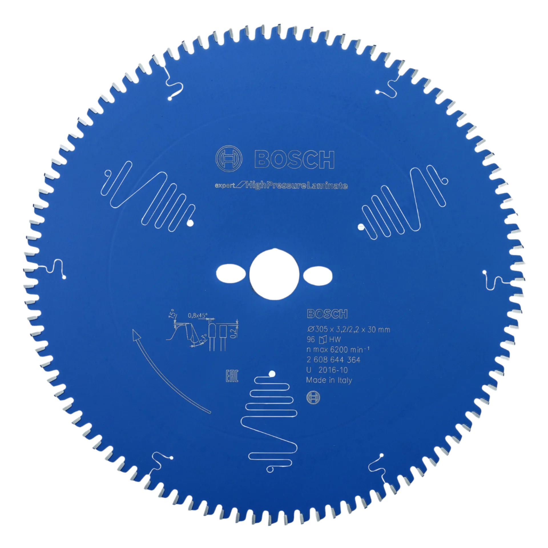 Lame de scie circulaire Expert pour stratifié haute pression 305x30 96d Lame de scie circulaire Expert pour stratifié haute pression 305x30 96d