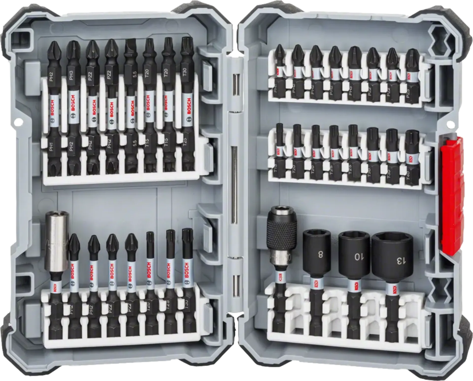 Bit- en doppenset 36-delig Impact Control