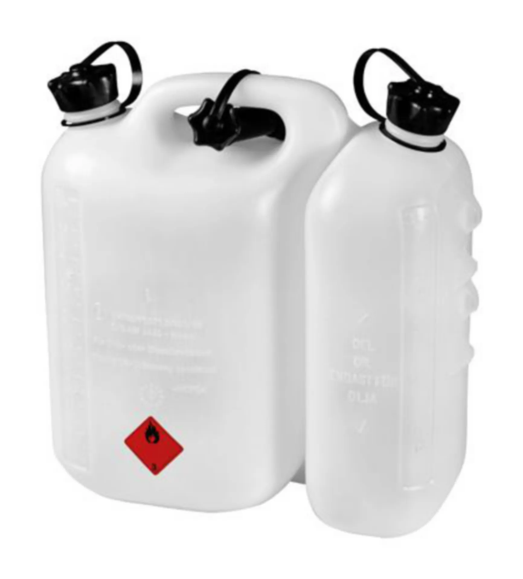 DUBBELE JERRYCAN -  5 LITER BENZINE EN 3 LITER OLIE REF 714822