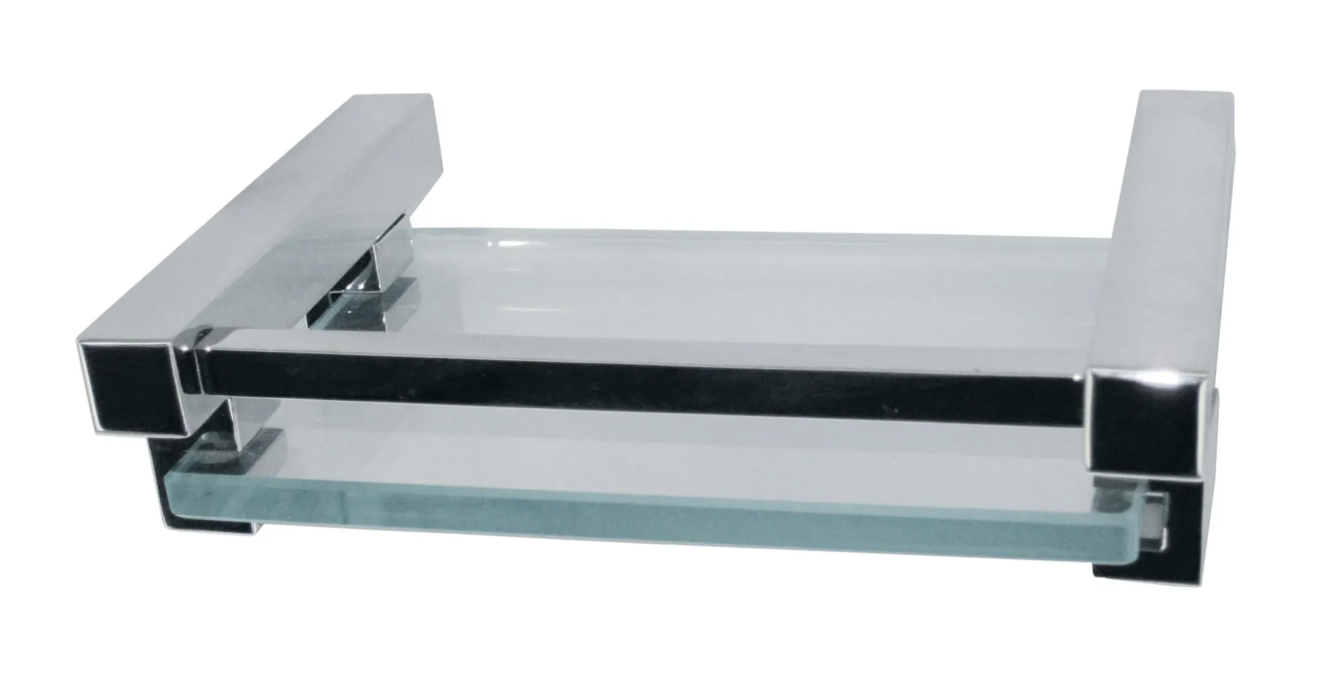 BADKAMER CARRE ZEEPHOUDER INOX CHROME
