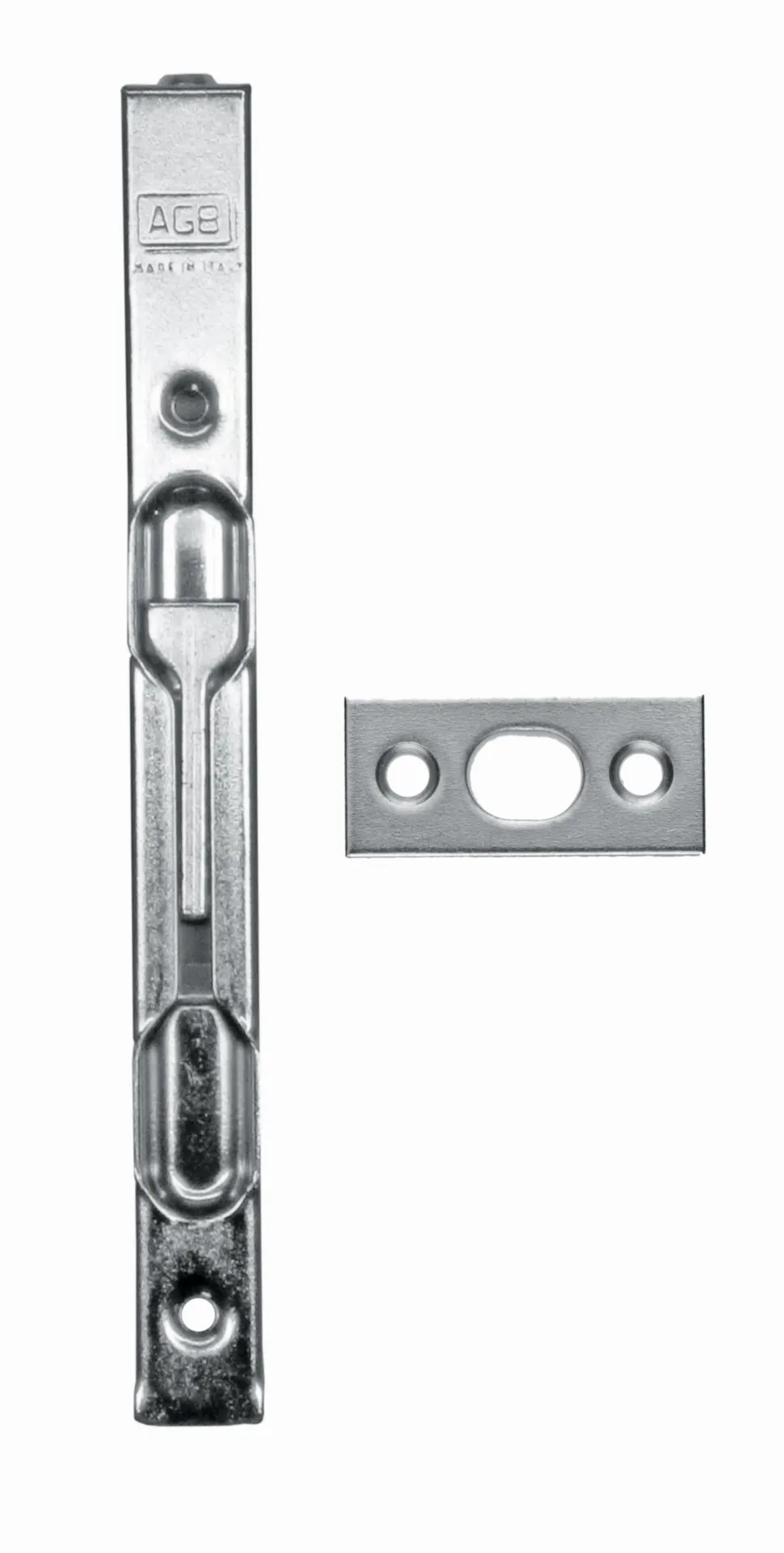 AGB kantschuif (162x16 mm, vernikkeld)