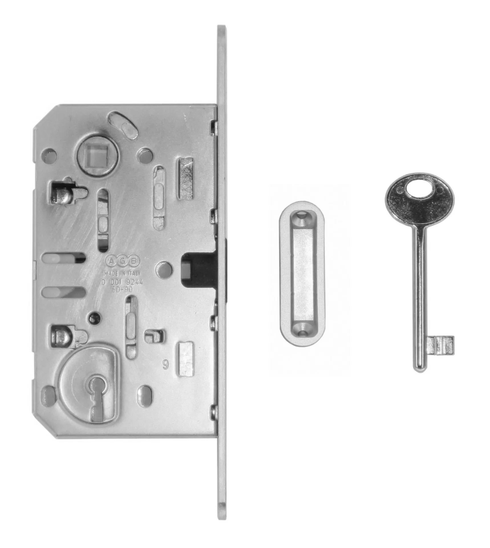 AGB Polaris serrure magnétique BB (entraxe 90 mm, têtière inox 18x196 mm)