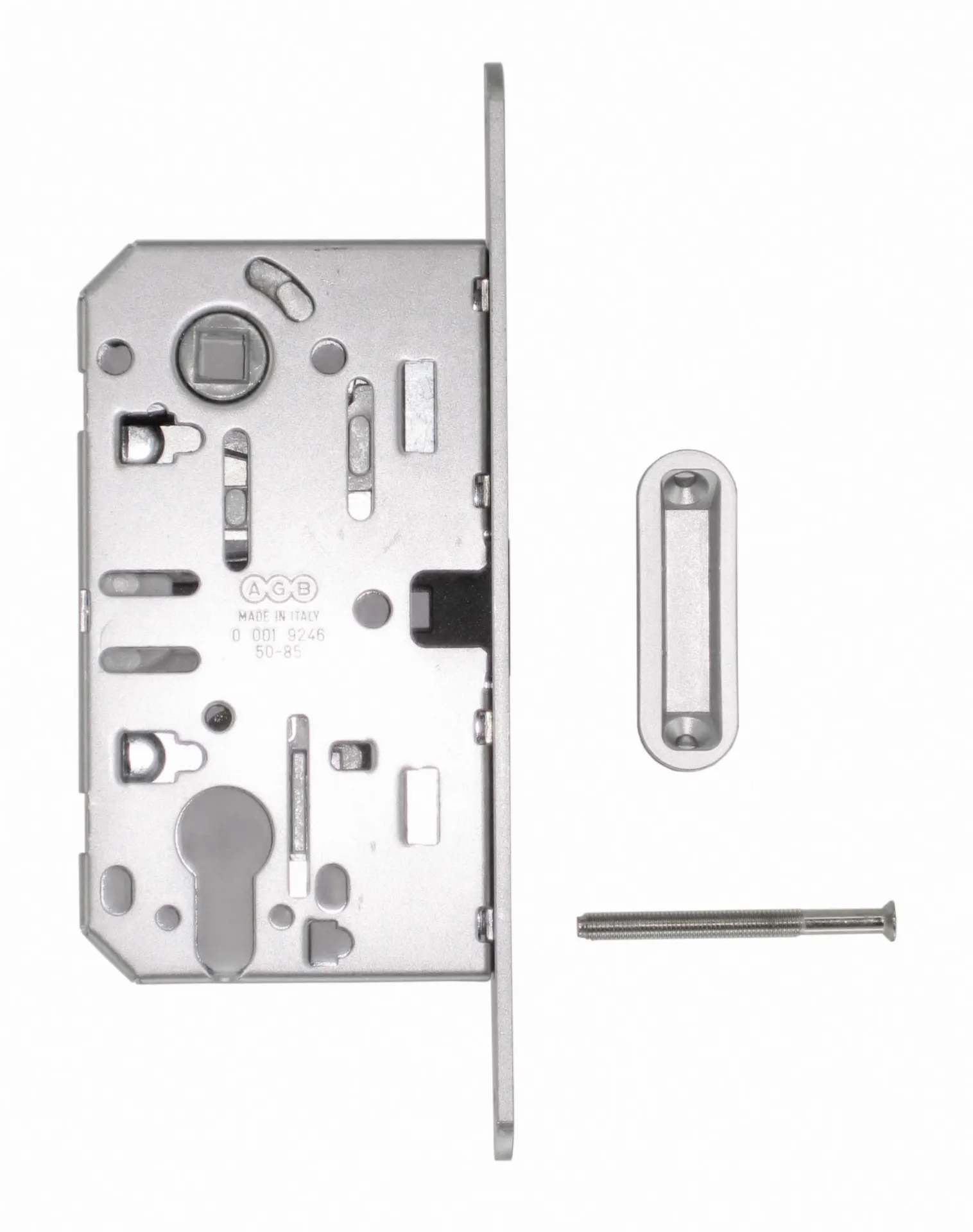 AGB Polaris serrure magnétique 50/85 (têtière arrondie inox 22x196 mm)