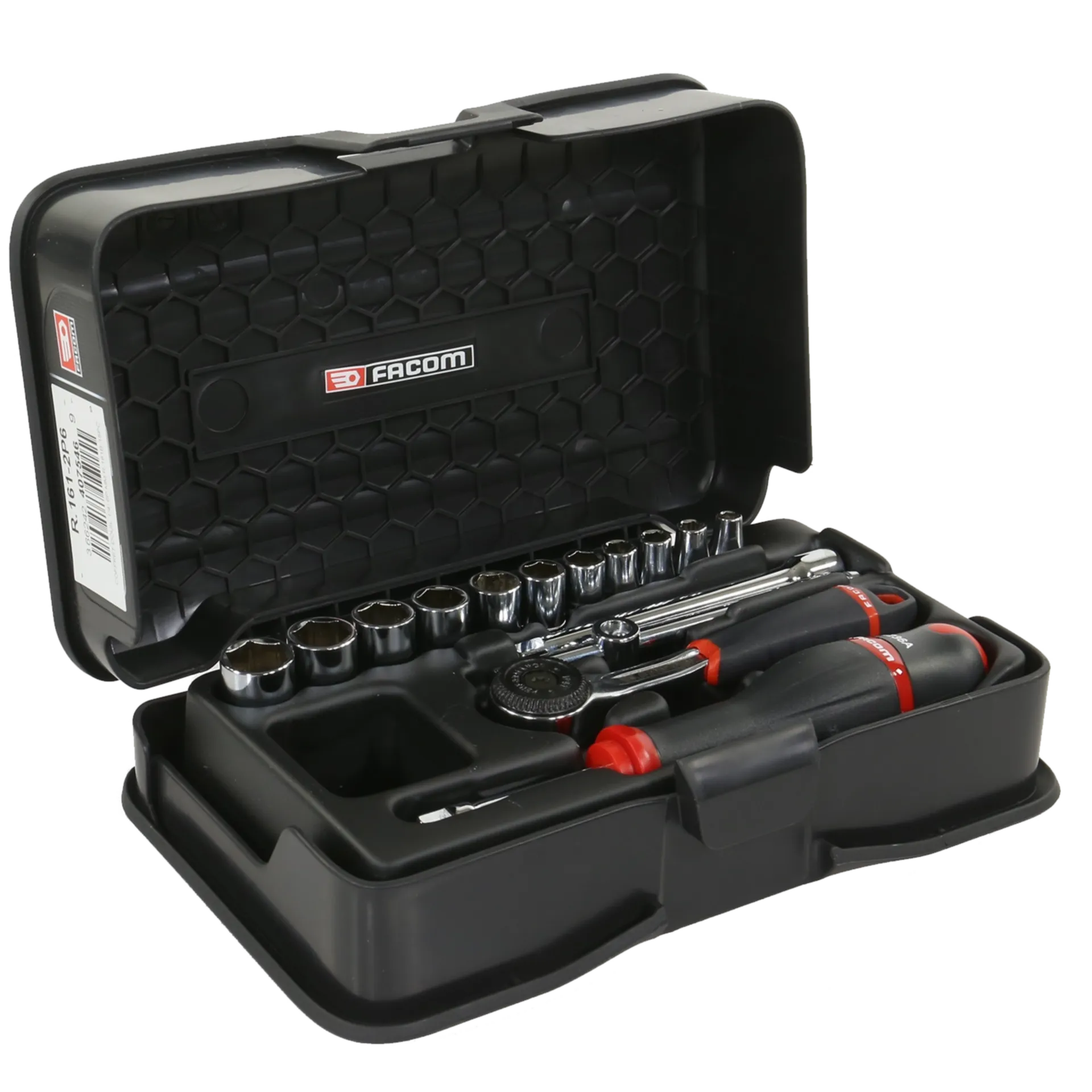 Doppenset (16St) 1/4" 6-Kant 4-14 mm - R.161-2P6