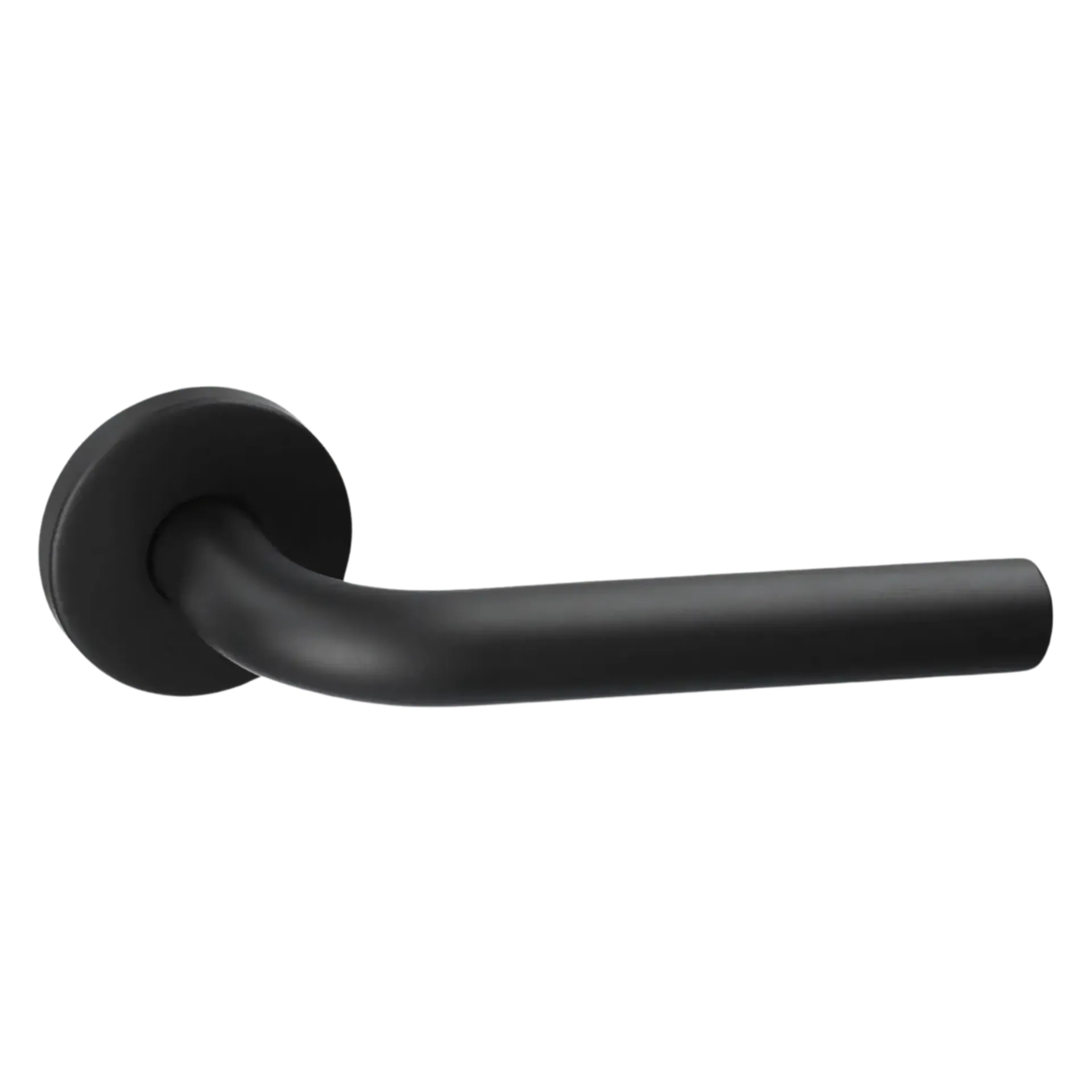 Poignée de porte Pro en L 19 mm noir r+pas de clé