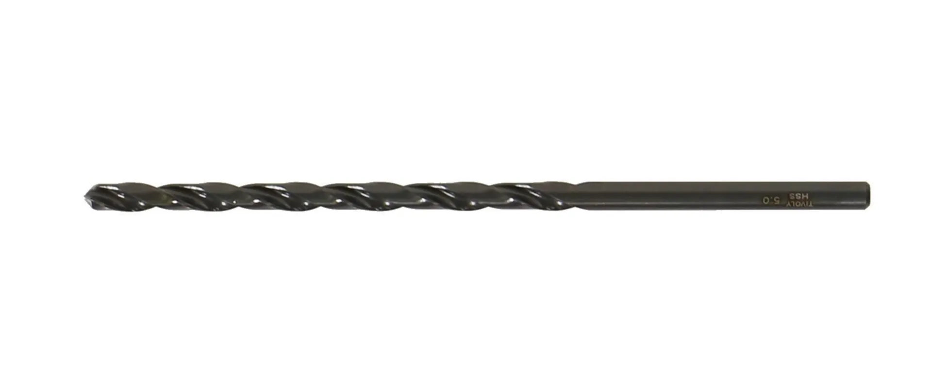 CILINDRISCH GESLEPEN HSS BOOR TIVOLY LANG 5,0X132