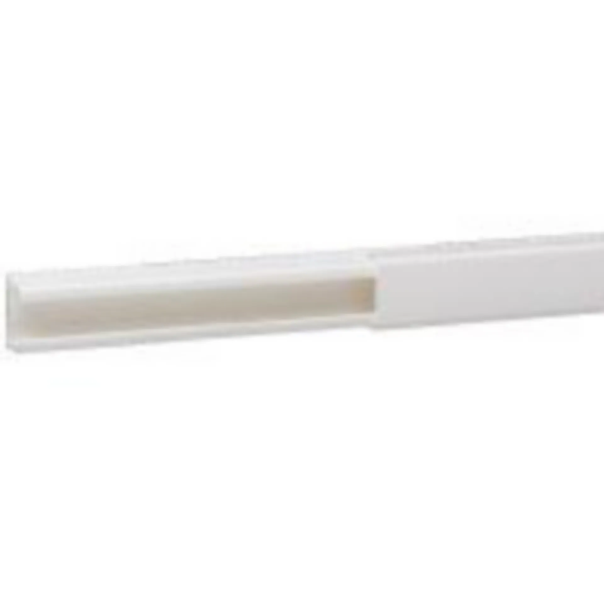 DLP LIJST 20 X 12,5 MM - WIT LENGTE 2,1 METER - MET DEKSEL