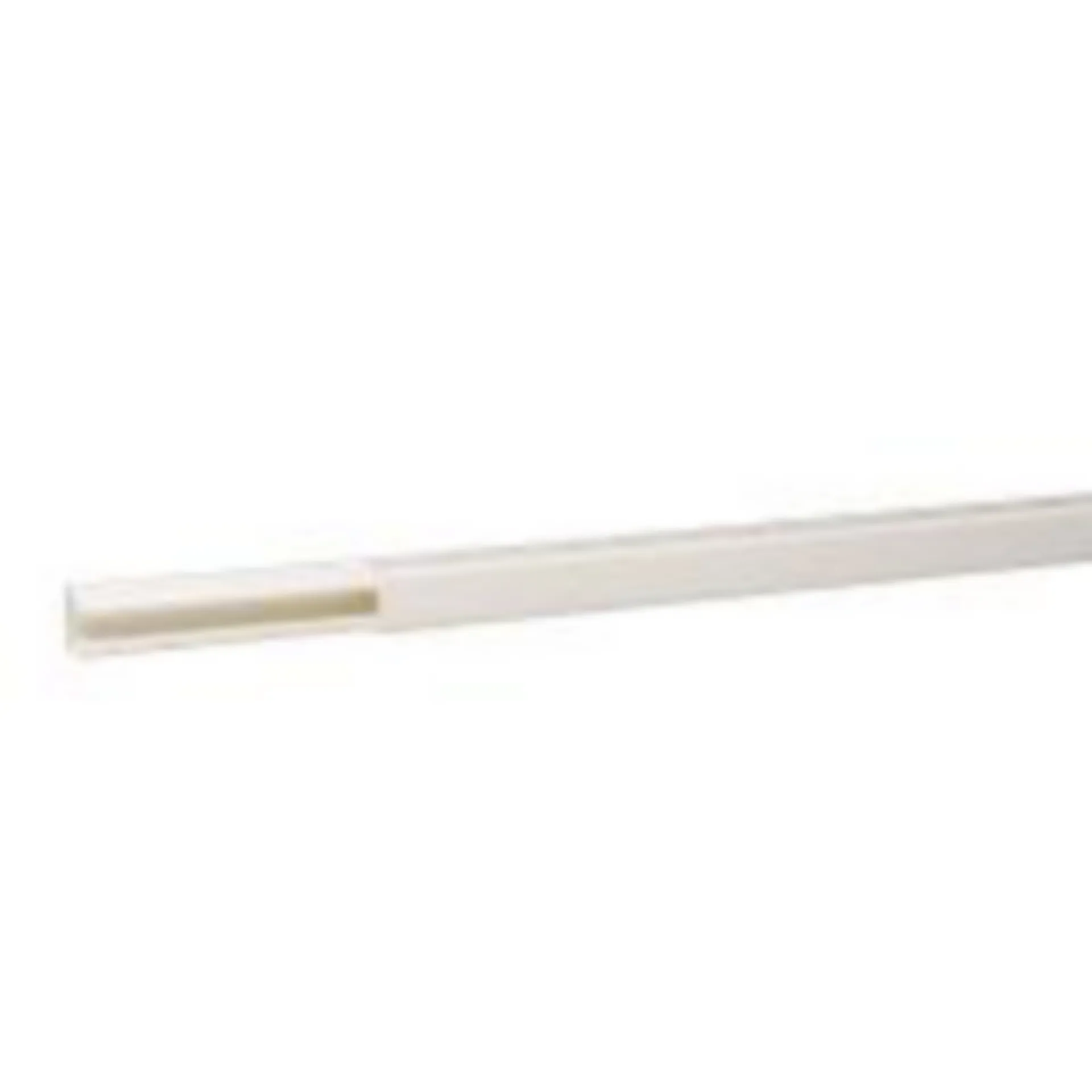 DLP LIJST 16 X 16 MM - WIT LENGTE 2,1 METER - MET DEKSEL
