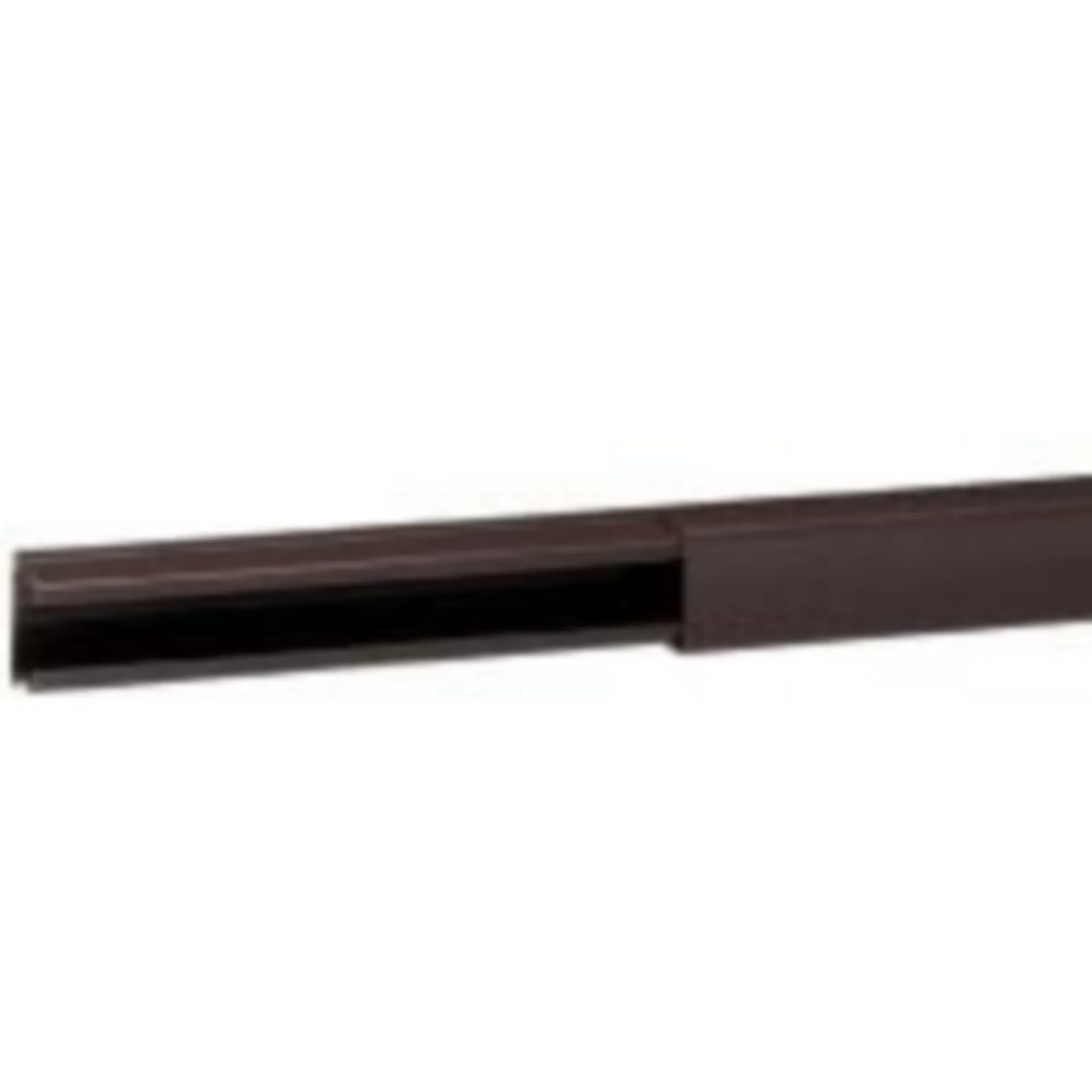 DLP LIJST 20 X 12,5 MM - BRUIN LENGTE 2,1 METER - MET DEKSEL