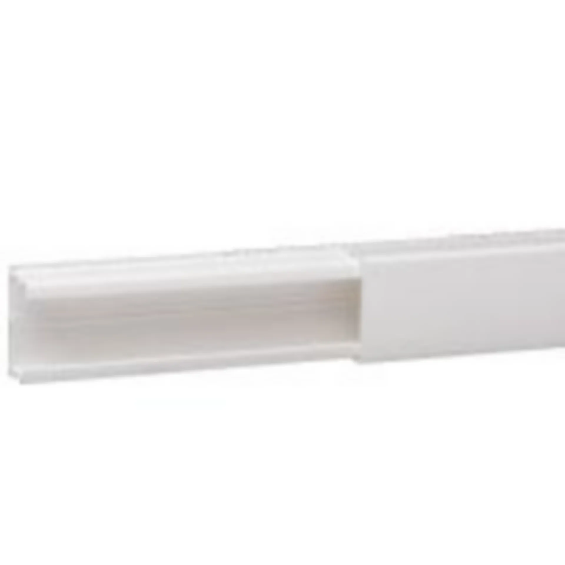 DLP LIJST 32 X 16 MM - WIT LENGTE 2,1 METER - MET DEKSEL