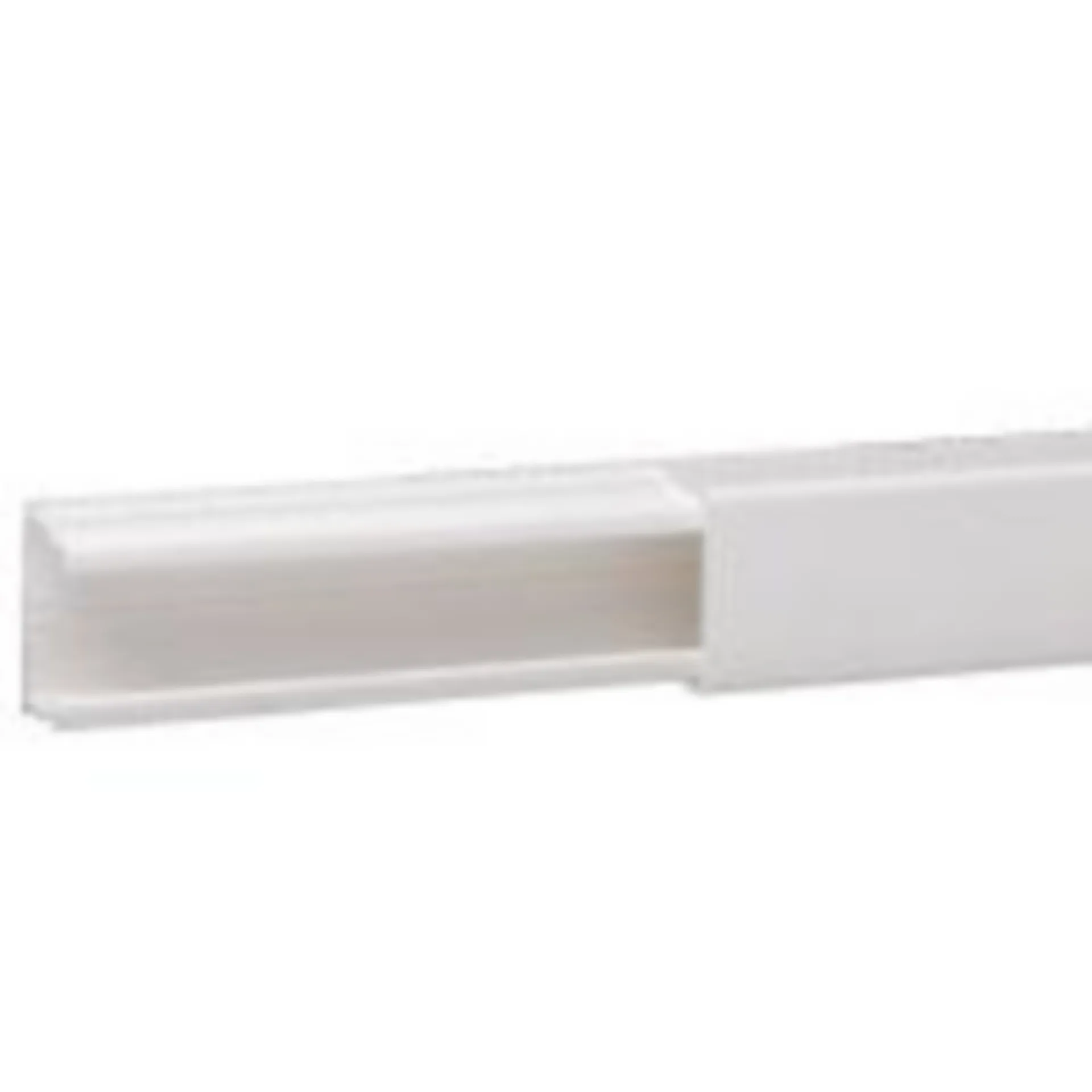 DLP LIJST 32 X 20 MM - WIT LENGTE 2,1 METER - MET DEKSEL