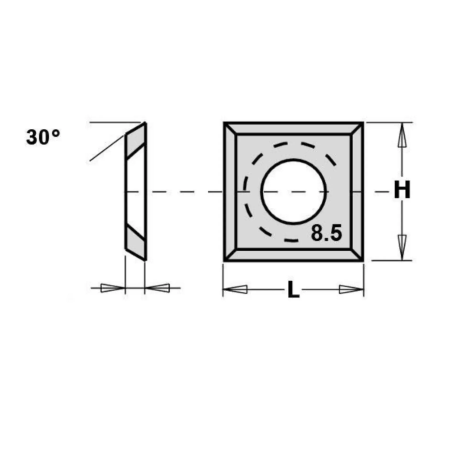 (10) PLAQUETTES REVERSIBLES 14 X 14 MM - CMT