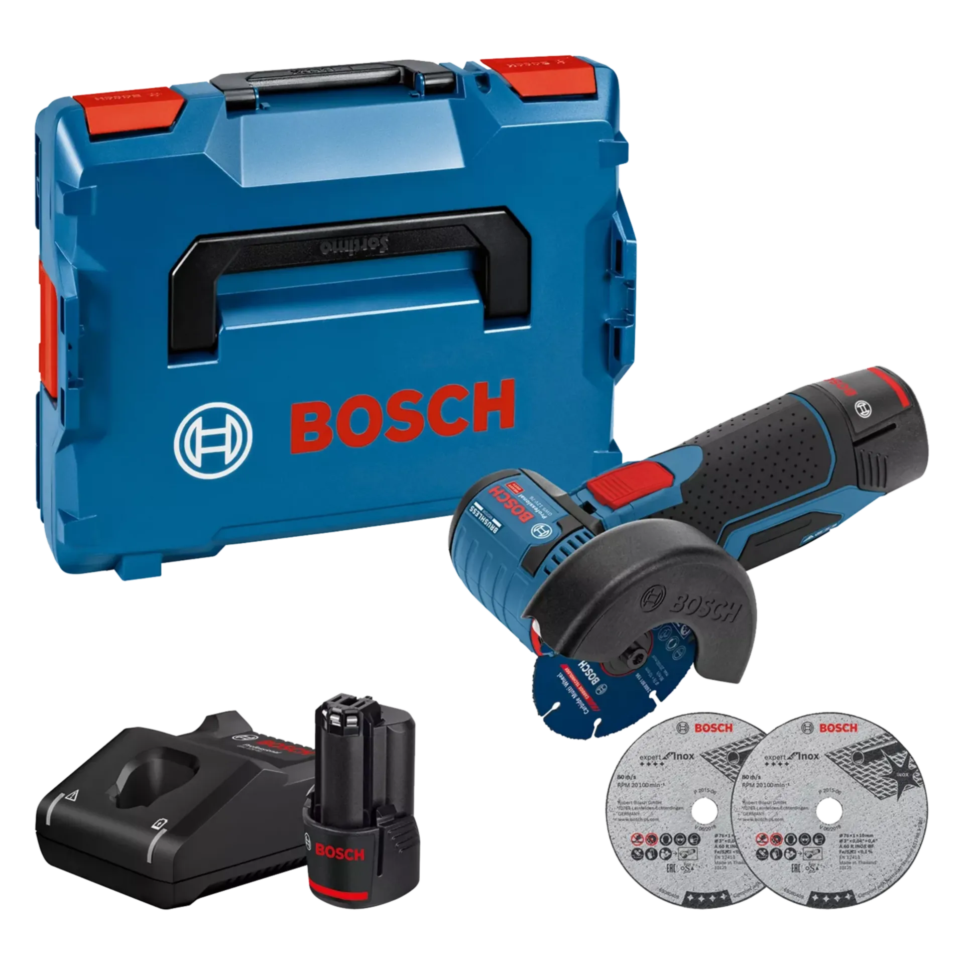 Accu Haakse Slijper GWS 12V-76 (12 V - 2 X 3.0 Ah Li-ion - 76 mm) Accu Haakse Slijper GWS 12V-76 (12 V - 2 X 3.0 Ah Li-ion - 76 mm)