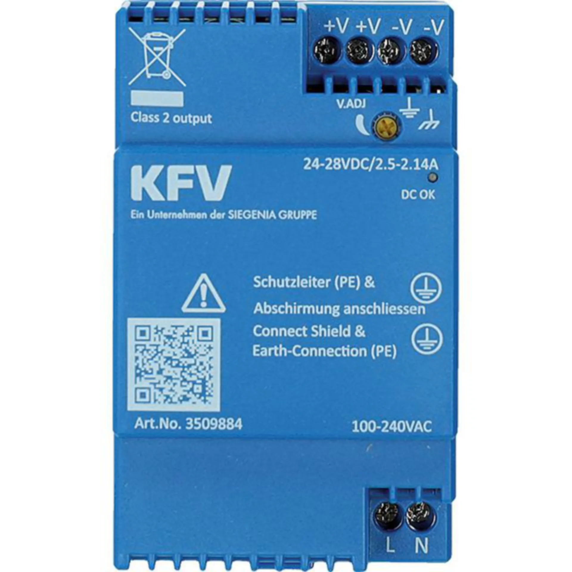 BLOC D'ALIMENTATION KFV FZ-NT-115-230 230VCA- 24VCC
