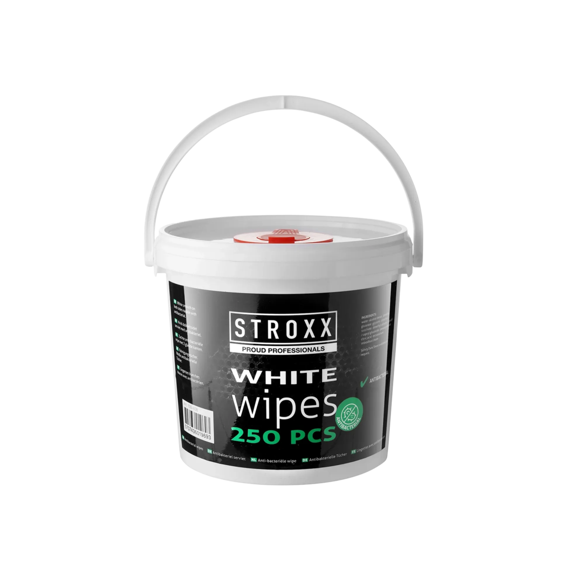 Lingettes Douces Antibactériennes - Seau de 250 pièces Lingettes Douces Antibactériennes - Seau de 250 pièces