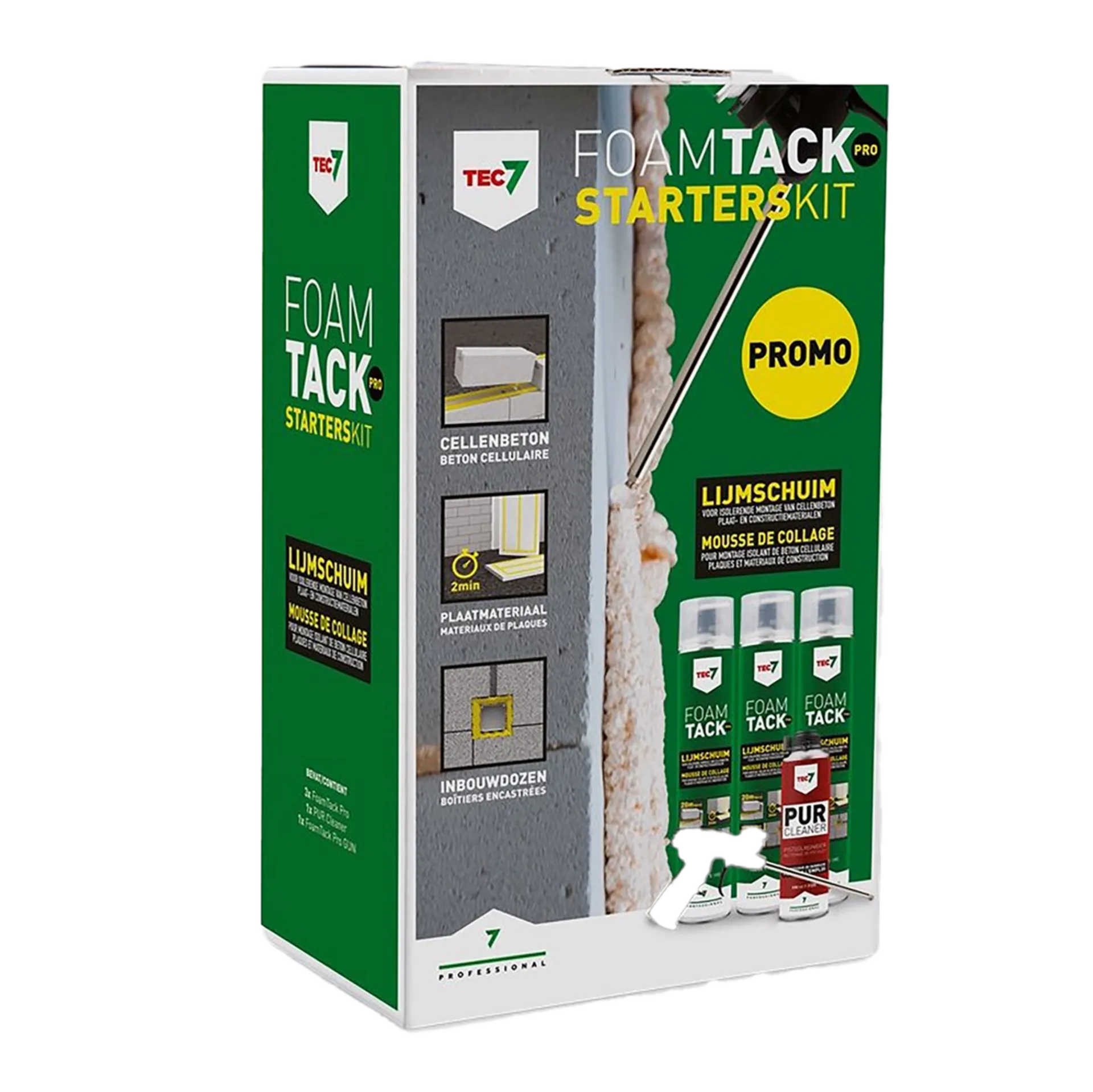 Foamaatack pro tec7 starterskit 3xfoam 1xcleaner 1xgun