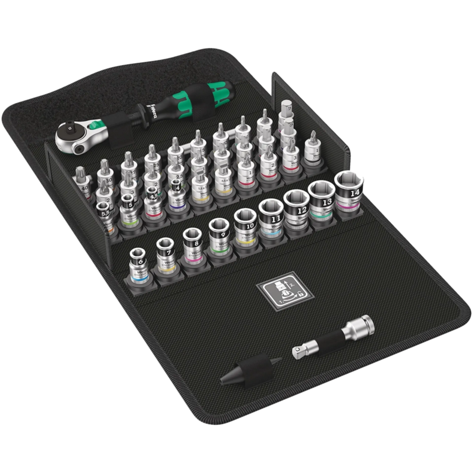 Jeu de douilles et embouts Zyklop 8100 SA All-In (1/4" - 42 pièces) Jeu de douilles et embouts Zyklop 8100 SA All-In (1/4" - 42 pièces)