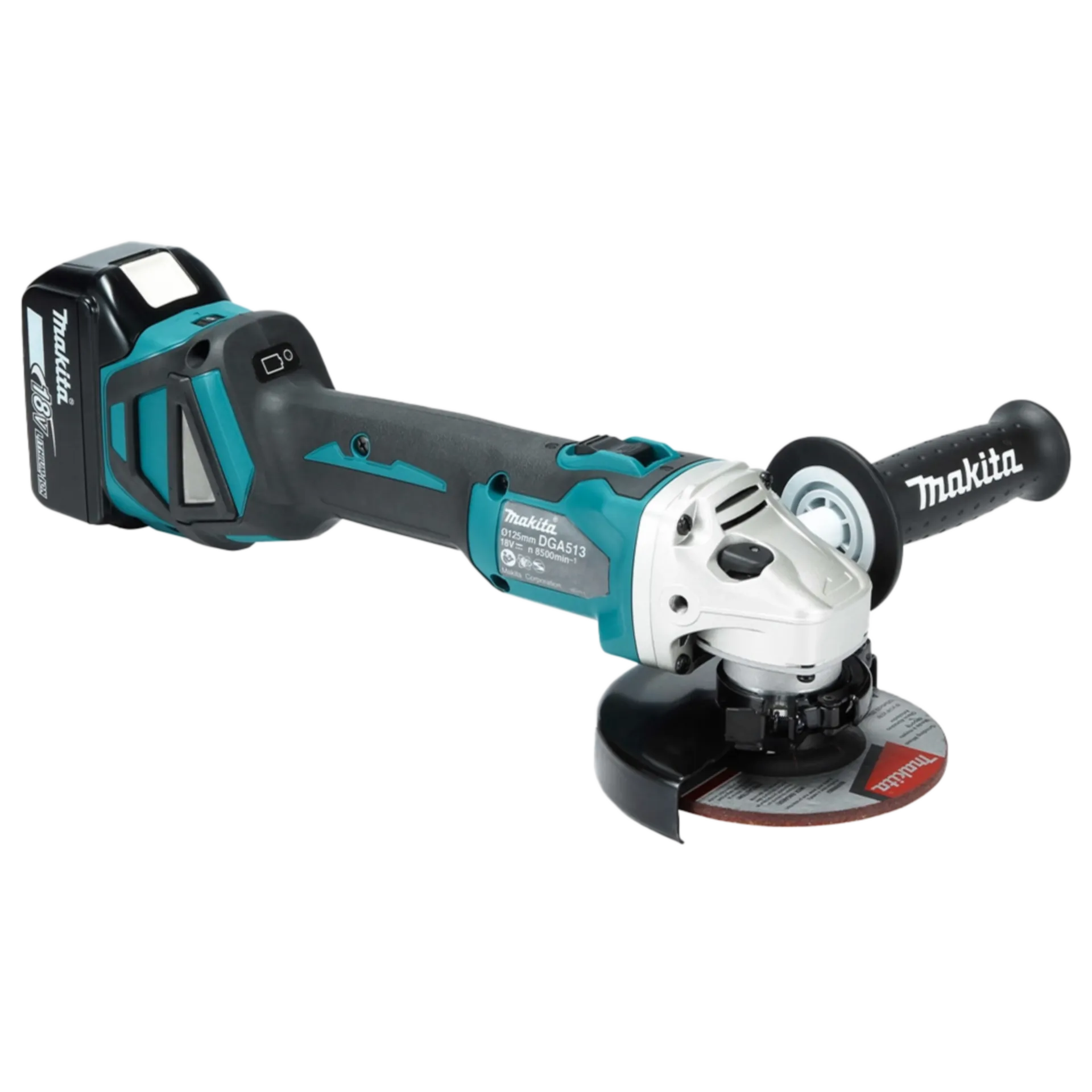 Accu Haakse Slijper DGA513RTJ (18V - 2x5.0Ah)