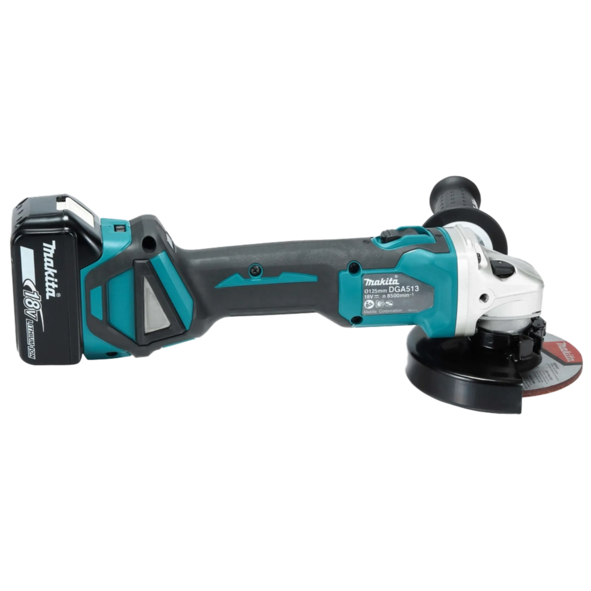 Accu Haakse Slijper DGA513RTJ (18V - 2x5.0Ah)