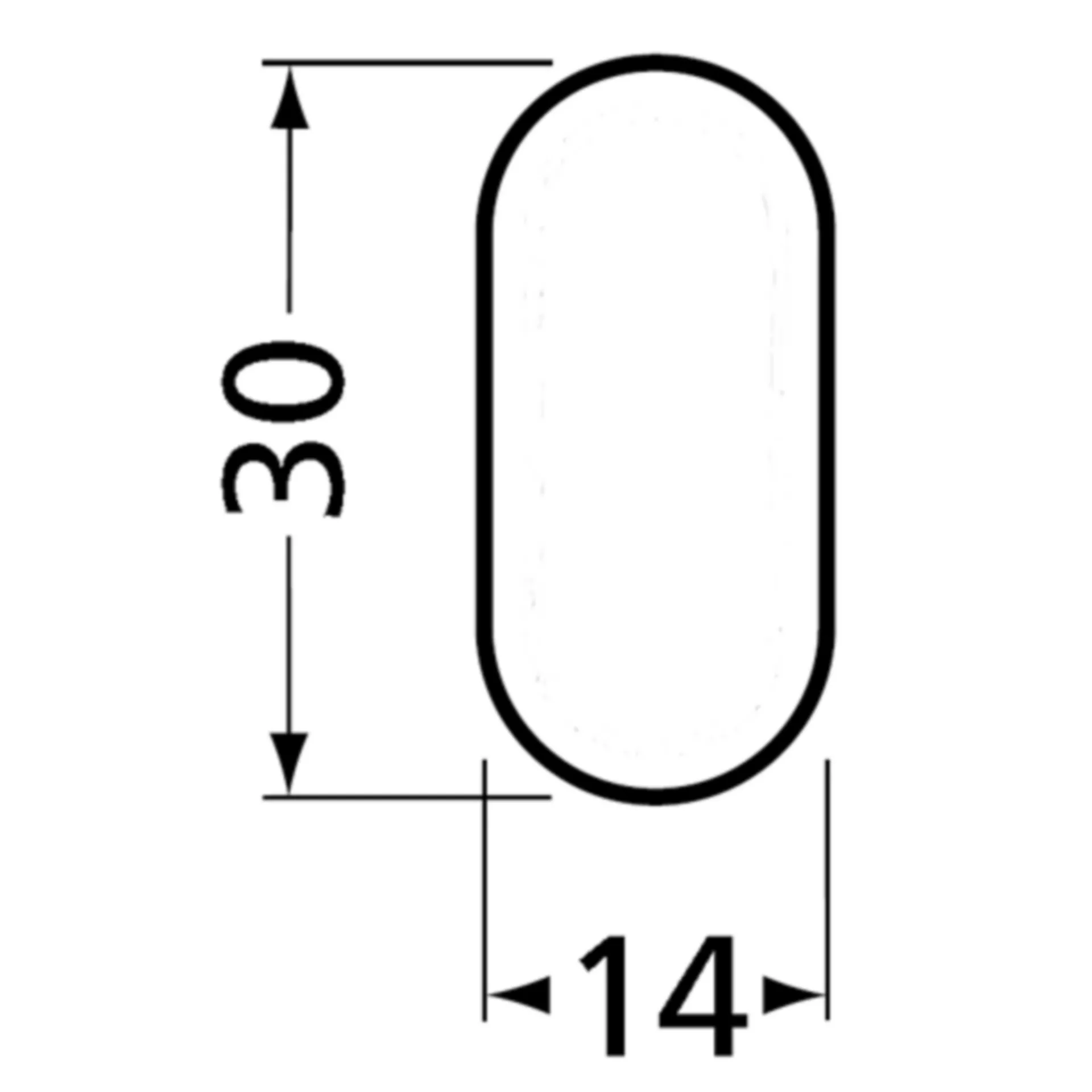 GARDEROBEBUIS HERMETA OVAAL 1010-36A GEBORSTELD EIKENHOUT L=1000MM