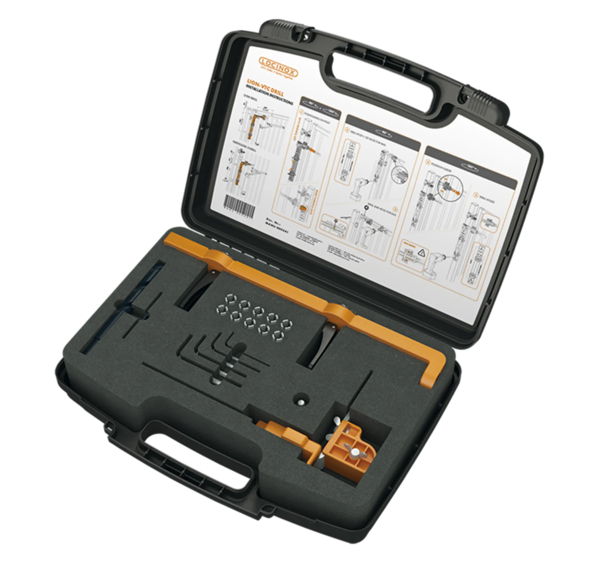 BOORKALIBER LOCINOX LION/VERTICLOSE-2 POORTSLUITER
